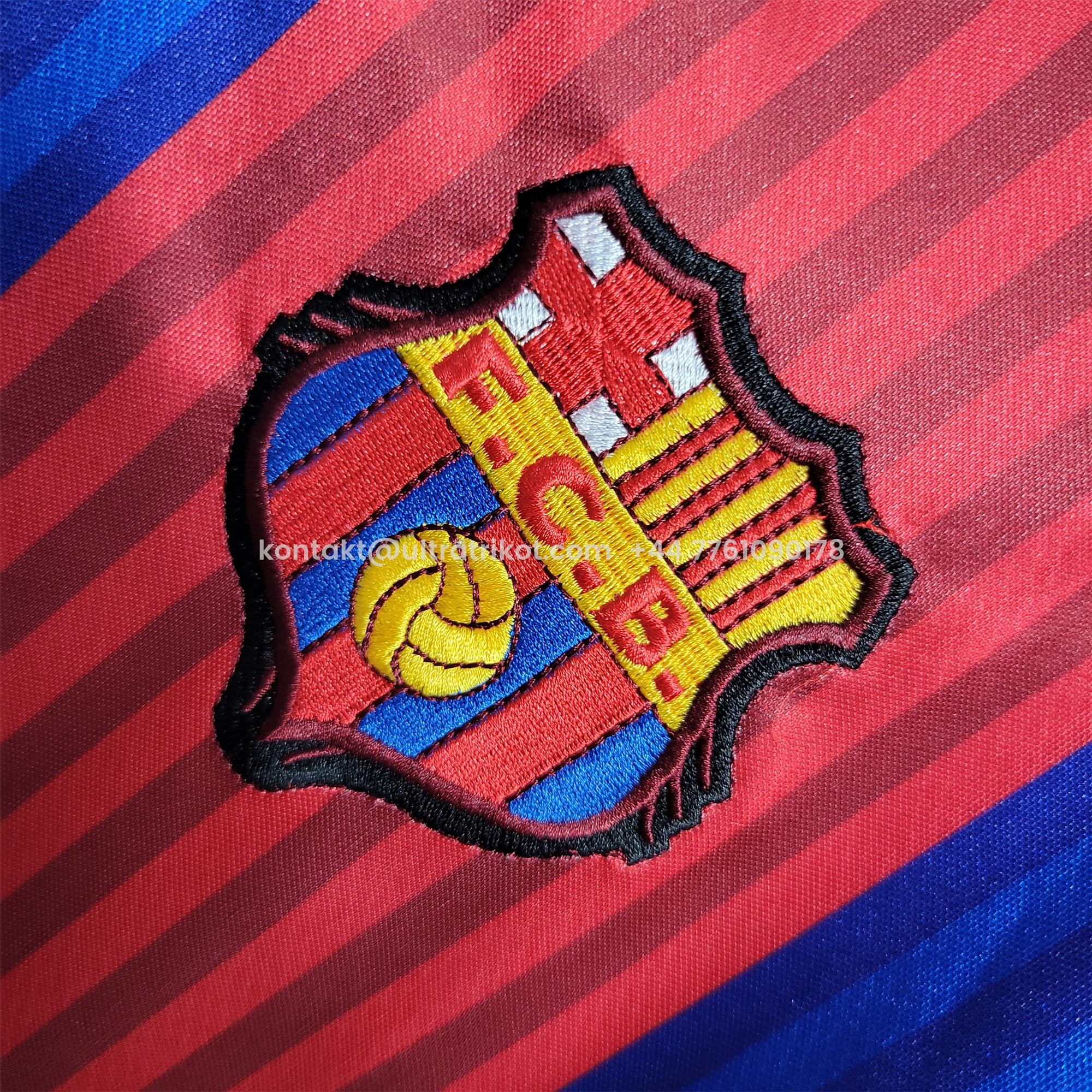 UltraTrikot-Retro Barcelona 90-92 Home Stadium Long Sleeve Jersey