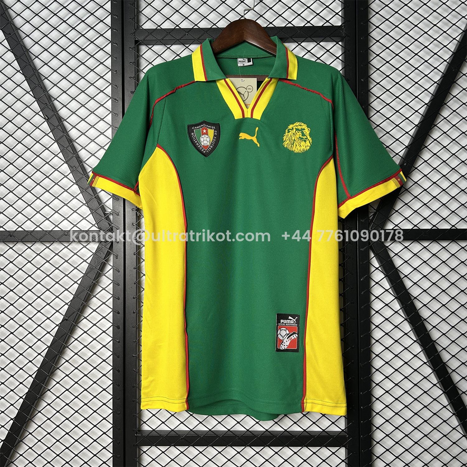 UltraTrikot-Retro Cameroon 1998 Home Jersey