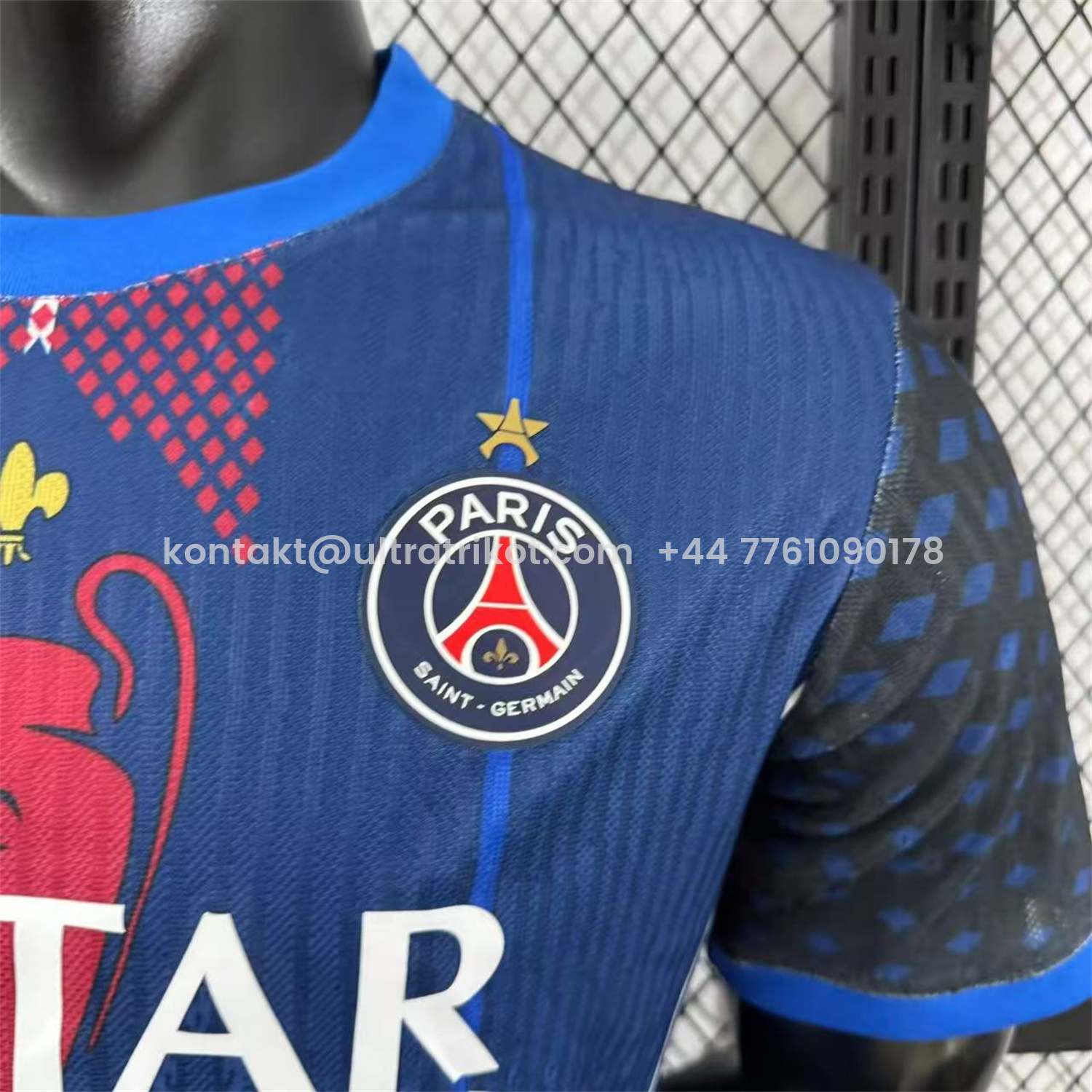 UltraTrikot-Paris Saint-Germain PSG 25-26 Champion Blue Special Edition Jersey With Star - Player Version