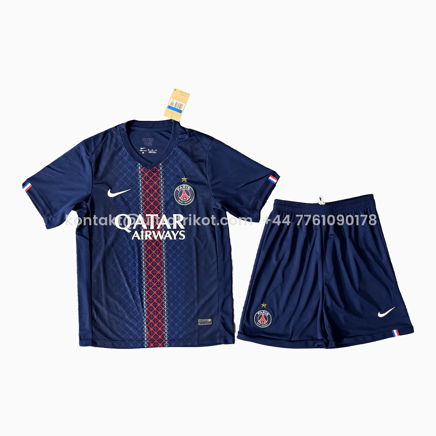 UltraTrikot-Paris Saint-Germain PSG 25-26 Home Men's Adult Jersey Set - Fans Version