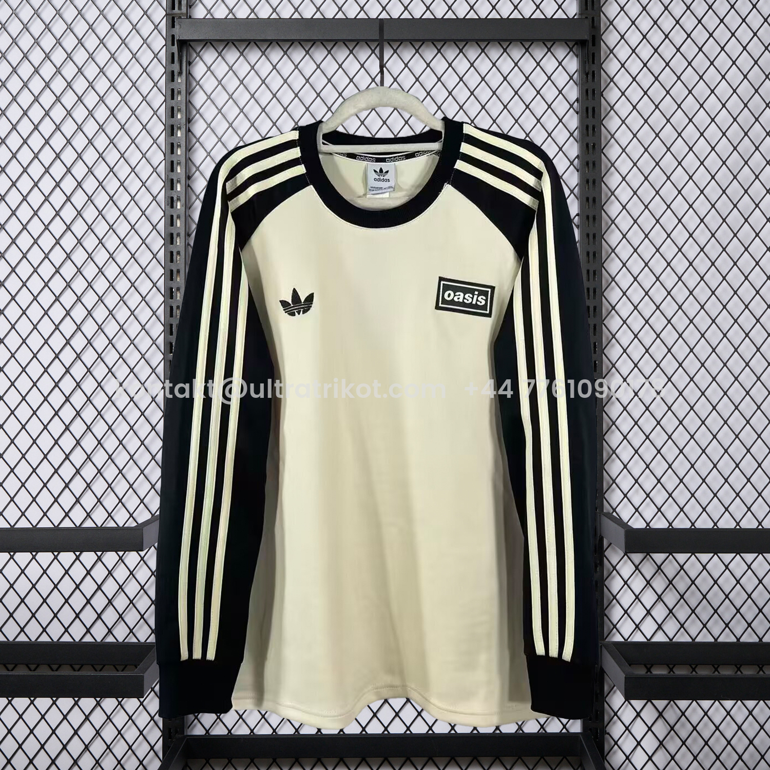 UltraTrikot-Adidas 25-26 Oasis Originals Tour Cream Long Sleeves Jersey - Fans Version