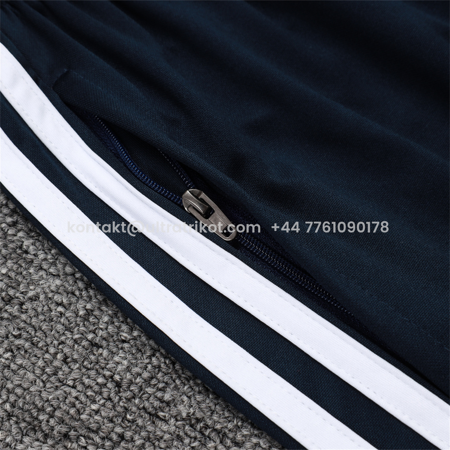 UltraTrikot-Real Madrid 25-26 Long Sleeve Training Set - Deep Blue Urban Purist Style