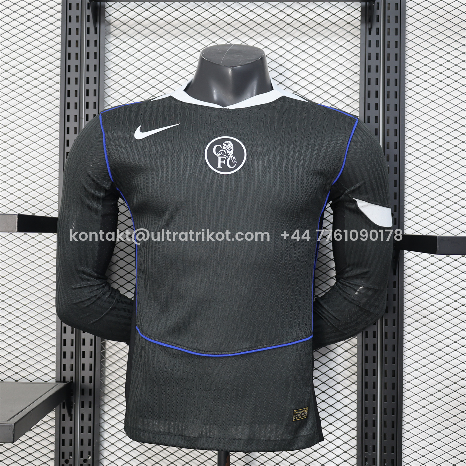 UltraTrikot-C.H.E.L.S.E.A 25-26 Third Long Unsponsored Black Jersey - Player Version