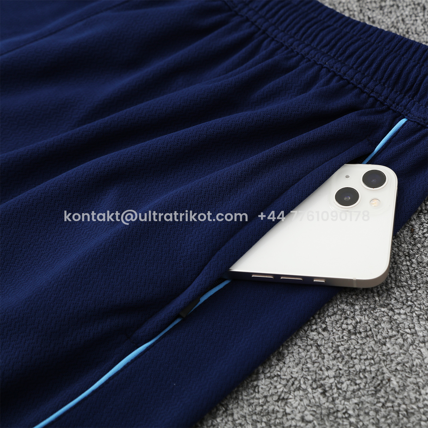 UltraTrikot-Manchester City 25-26 Short-Sleeve Training Set - Deep Blue Top & Deep Blue Shorts