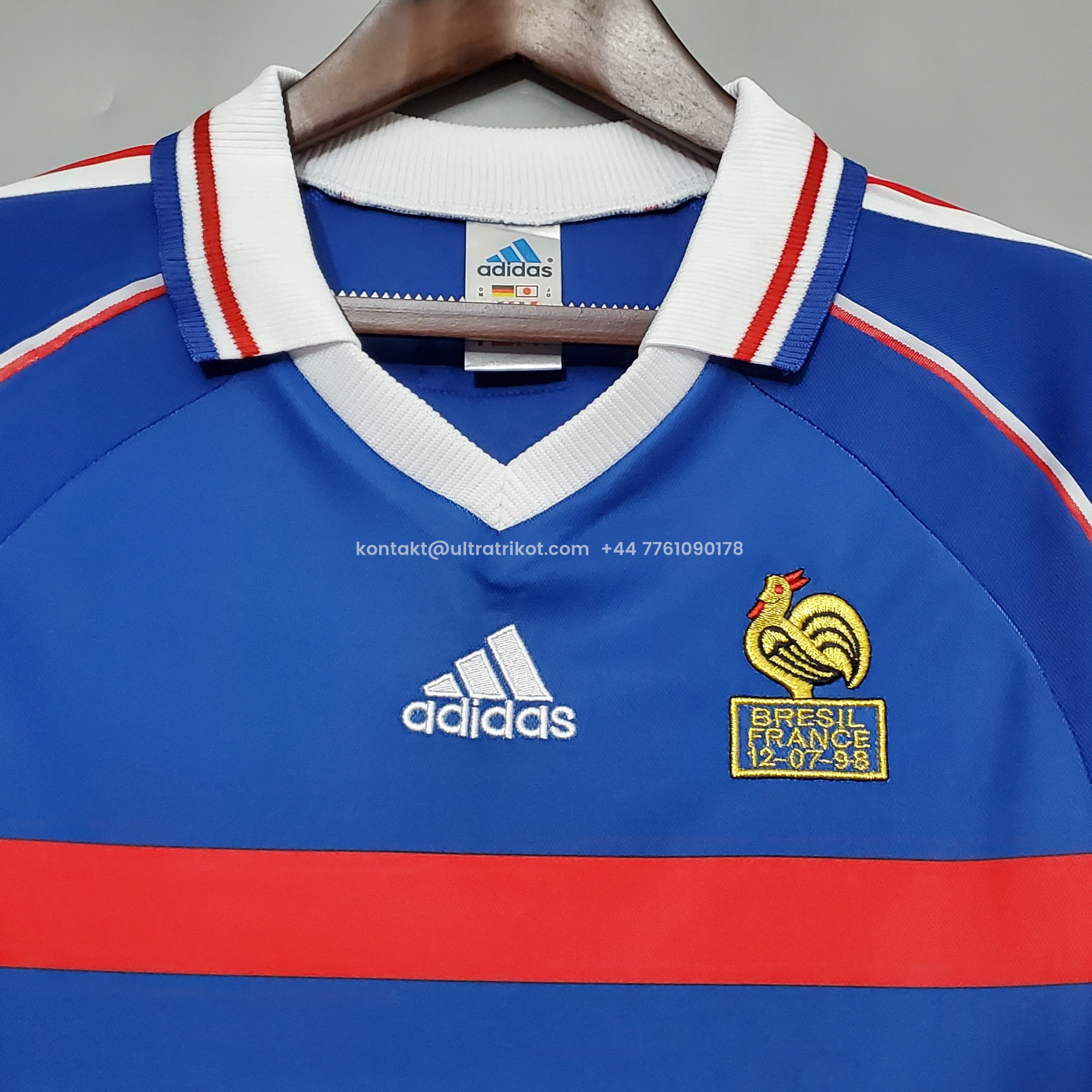 UltraTrikot-France Retro 1998 Home Jersey