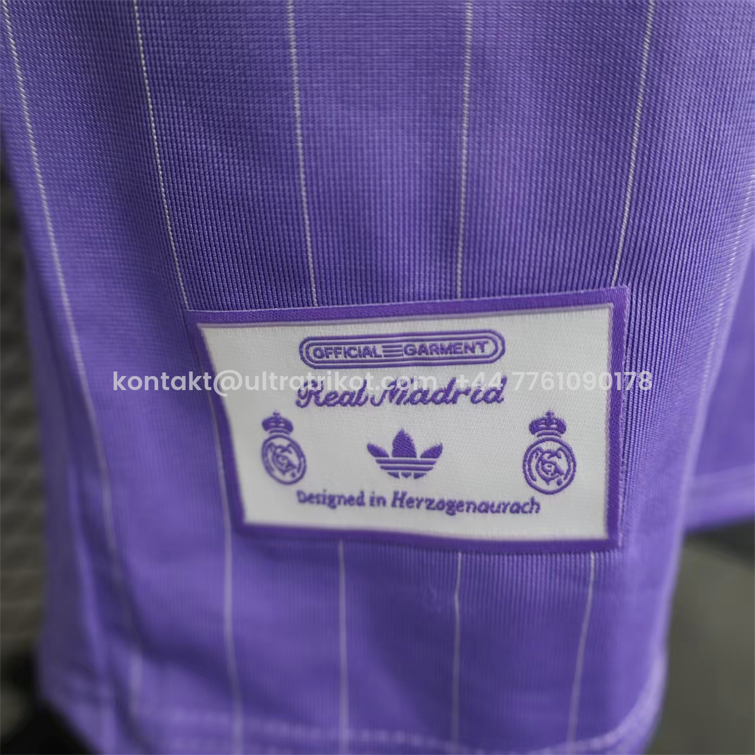 UltraTrikot-Real Madrid 25-26 Icon Range Trefoil Light Purple Travel Jersey - Player Version