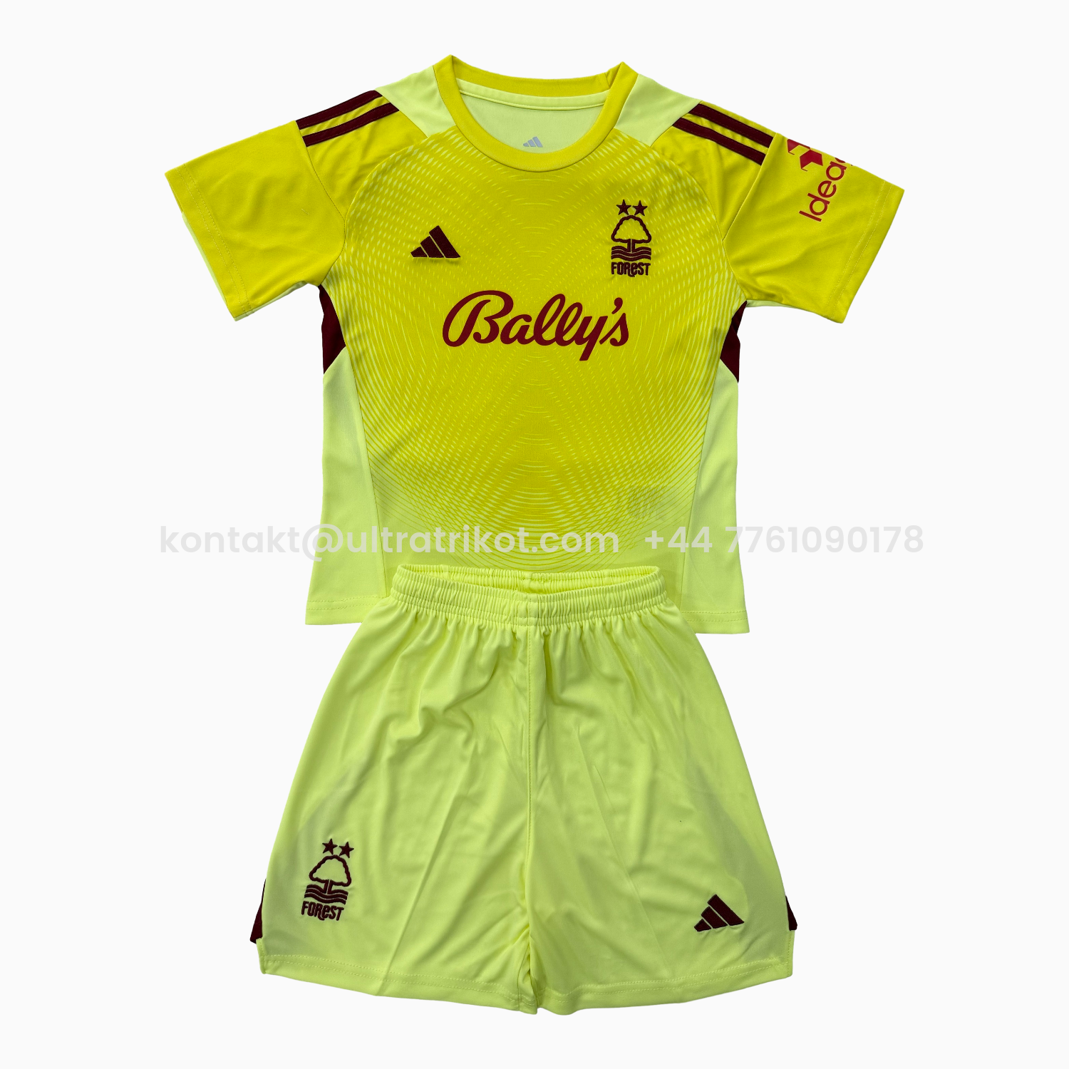 UltraTrikot-Nottingham Forest 25-26 Yellow Goalkeeper Kids Kit