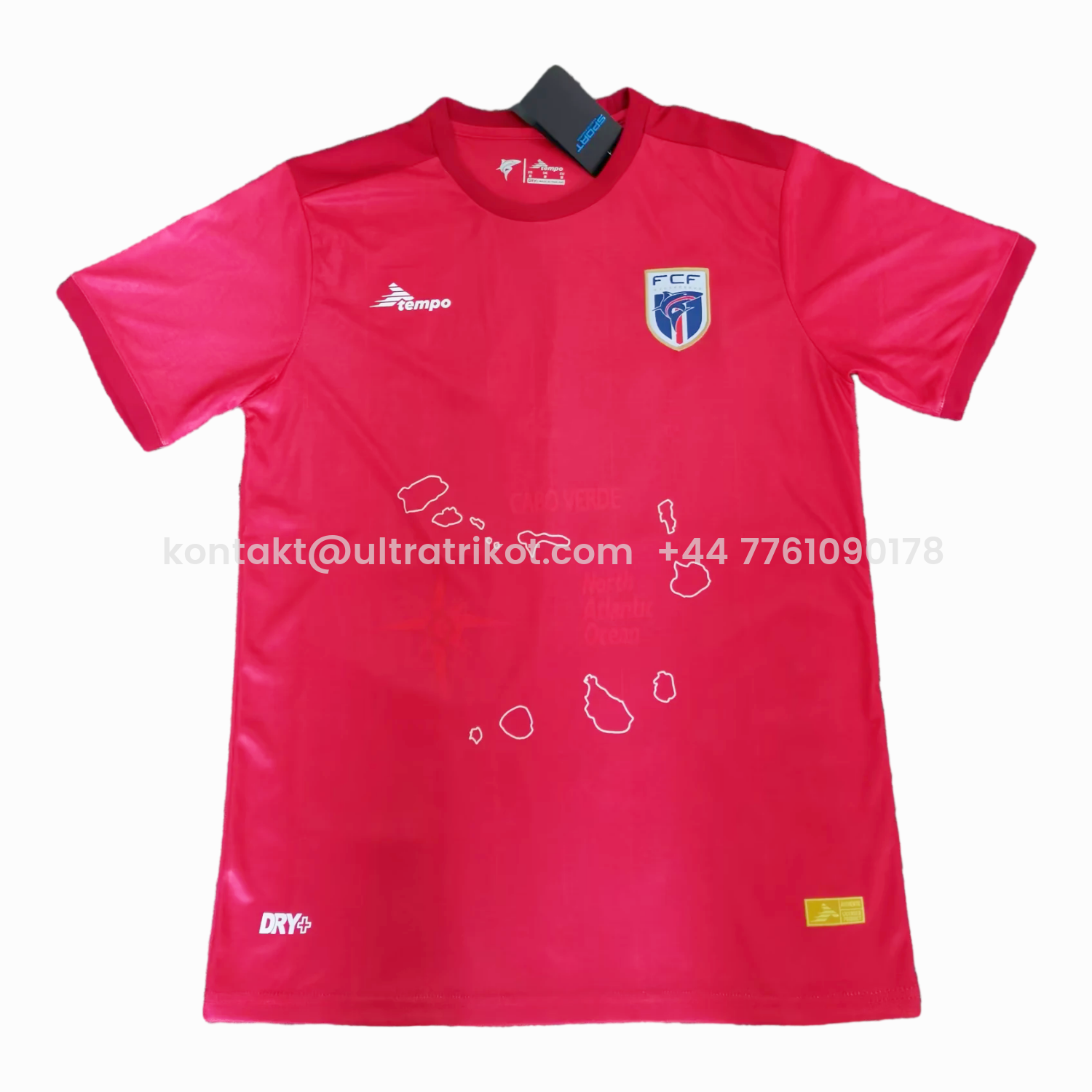 UltraTrikot-Cabo Verde 2026 Third Red Jersey - Fans Version