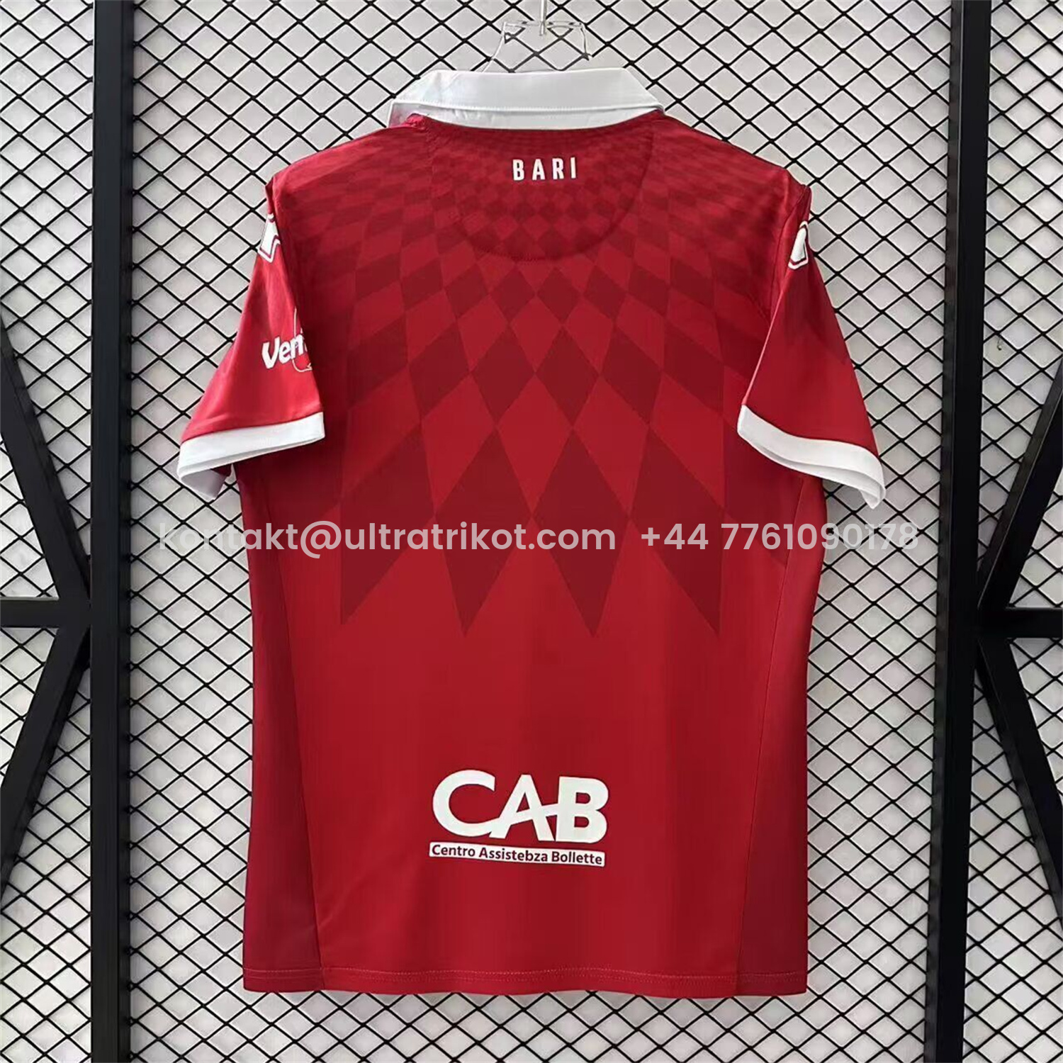 UltraTrikot-SSC Bari 25-26 Away Red Jersey - Fans Version
