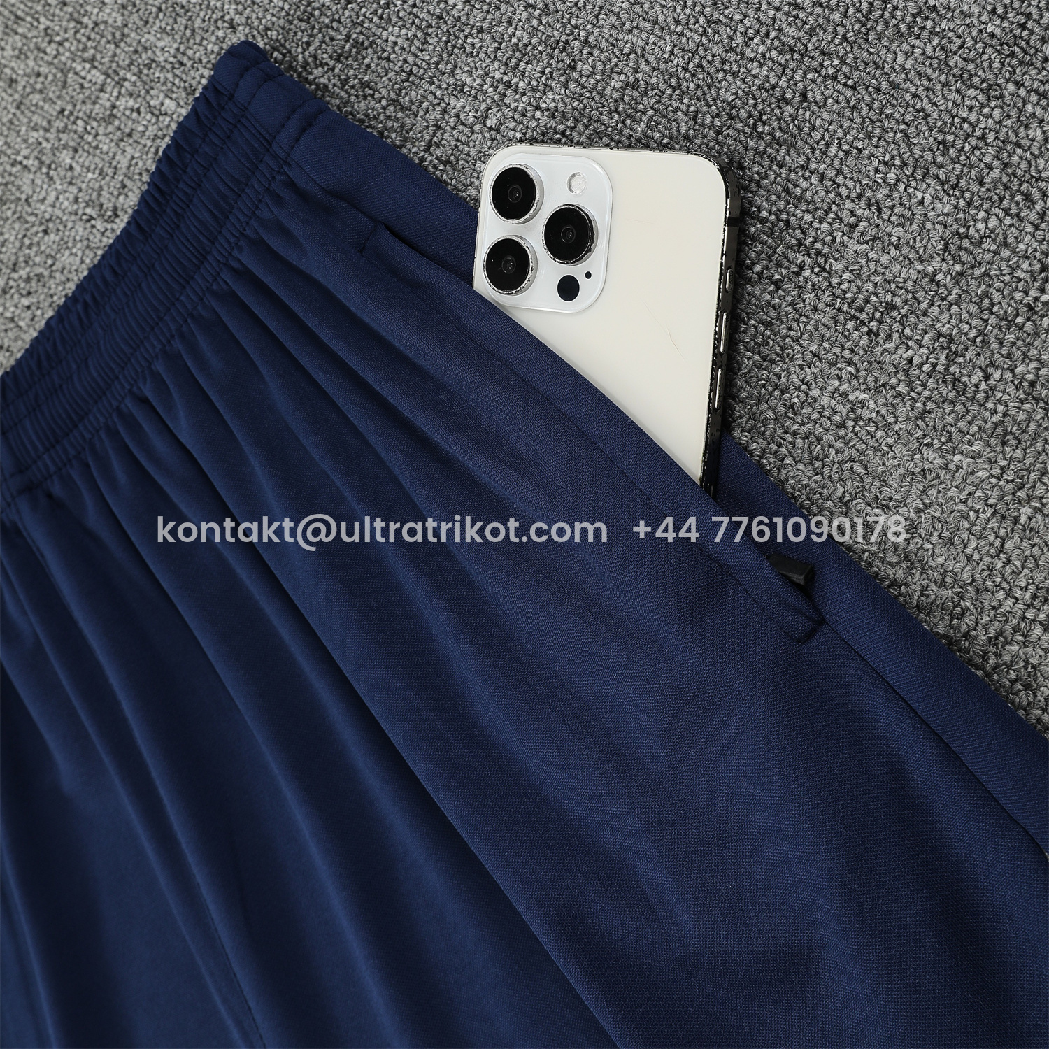 UltraTrikot-Inter Milan 25-26 Short-Sleeve Training Set - Blue Sleeve White Top & Blue Shorts