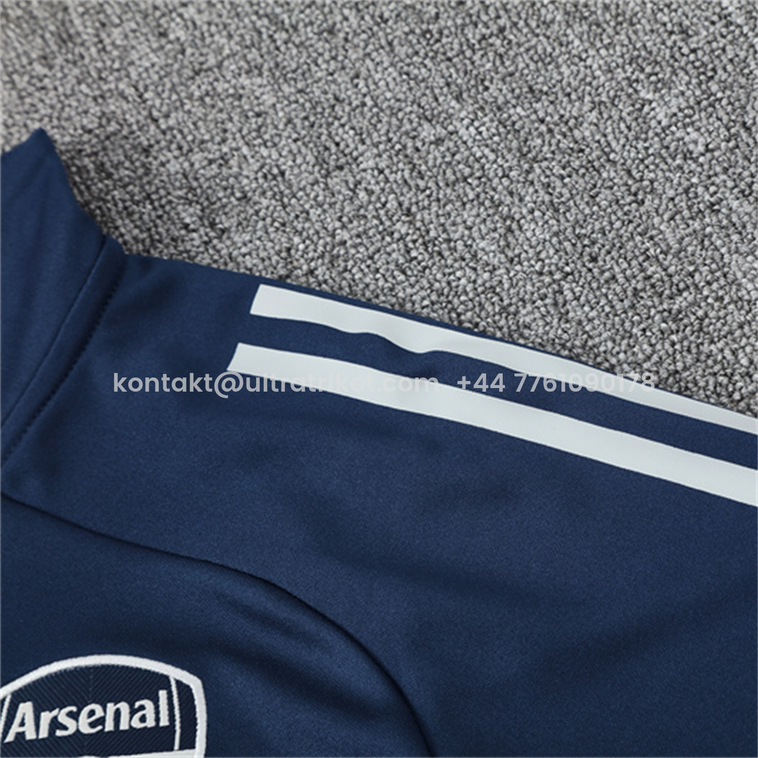 UltraTrikot-Arsenal 25-26 Kids Long Sleeve Training Set - Royal Blue Top & Royal Blue Pants