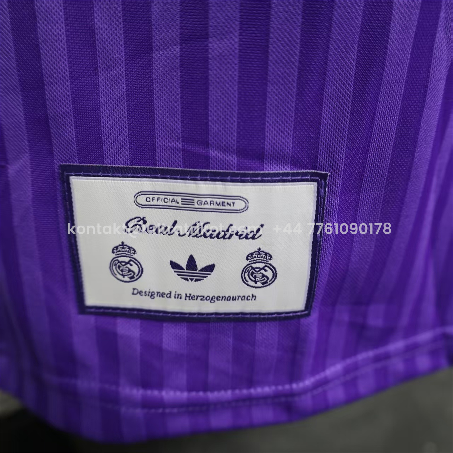 UltraTrikot-Real Madrid 25-26 Icon Range Trefoil Purple Travel Jersey - Player Version