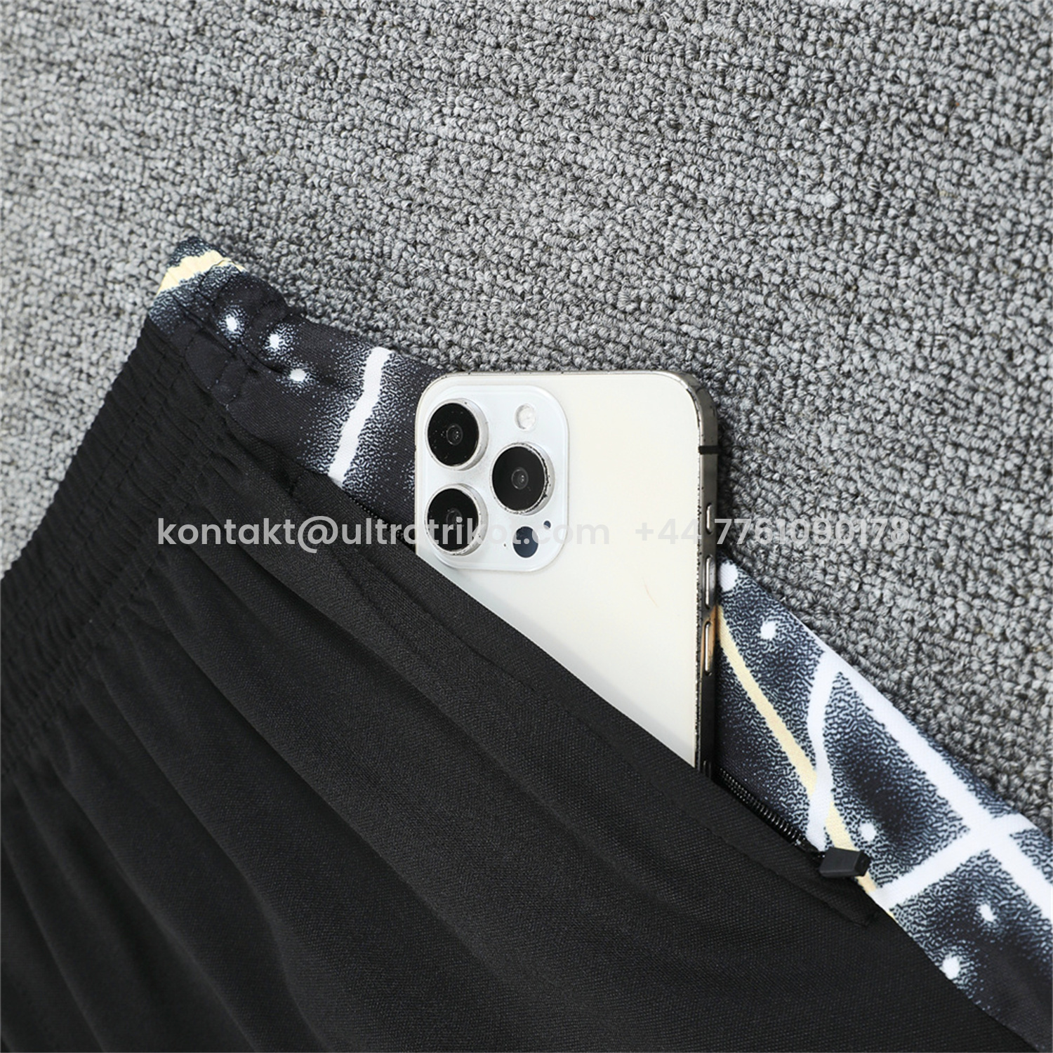 UltraTrikot-C.H.E.L.S.E.A 25-26 Short-Sleeve Training Set - Yellow Fluorescent Rays Black Top & Black Shorts