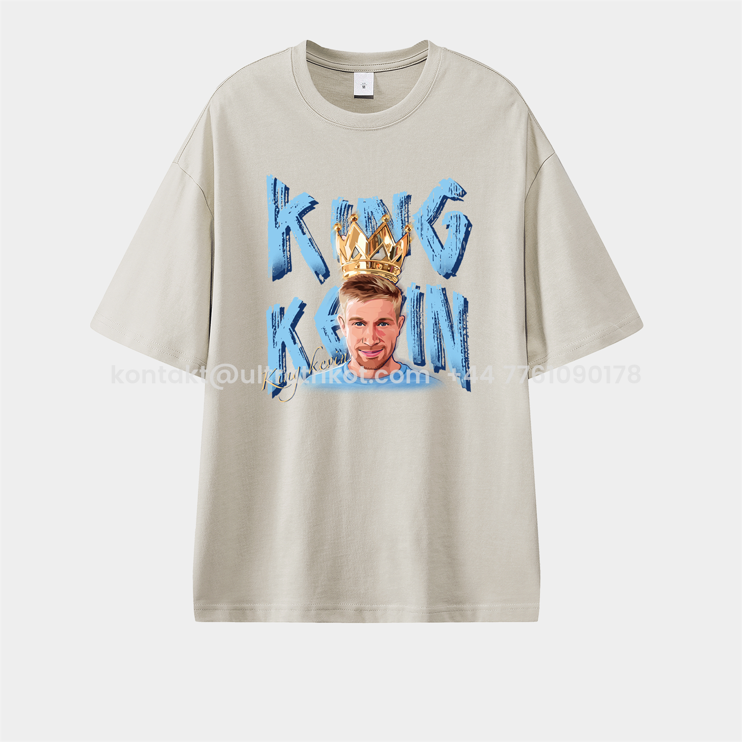 UltraTrikot-Manchester City King Kevin De Bruyne Unisex Pure Cotton T-shirt