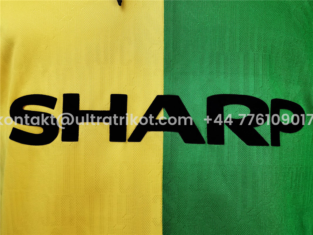 UltraTrikot-Retro Manchester United 92-94 Third Away Long Sleeve Jersey