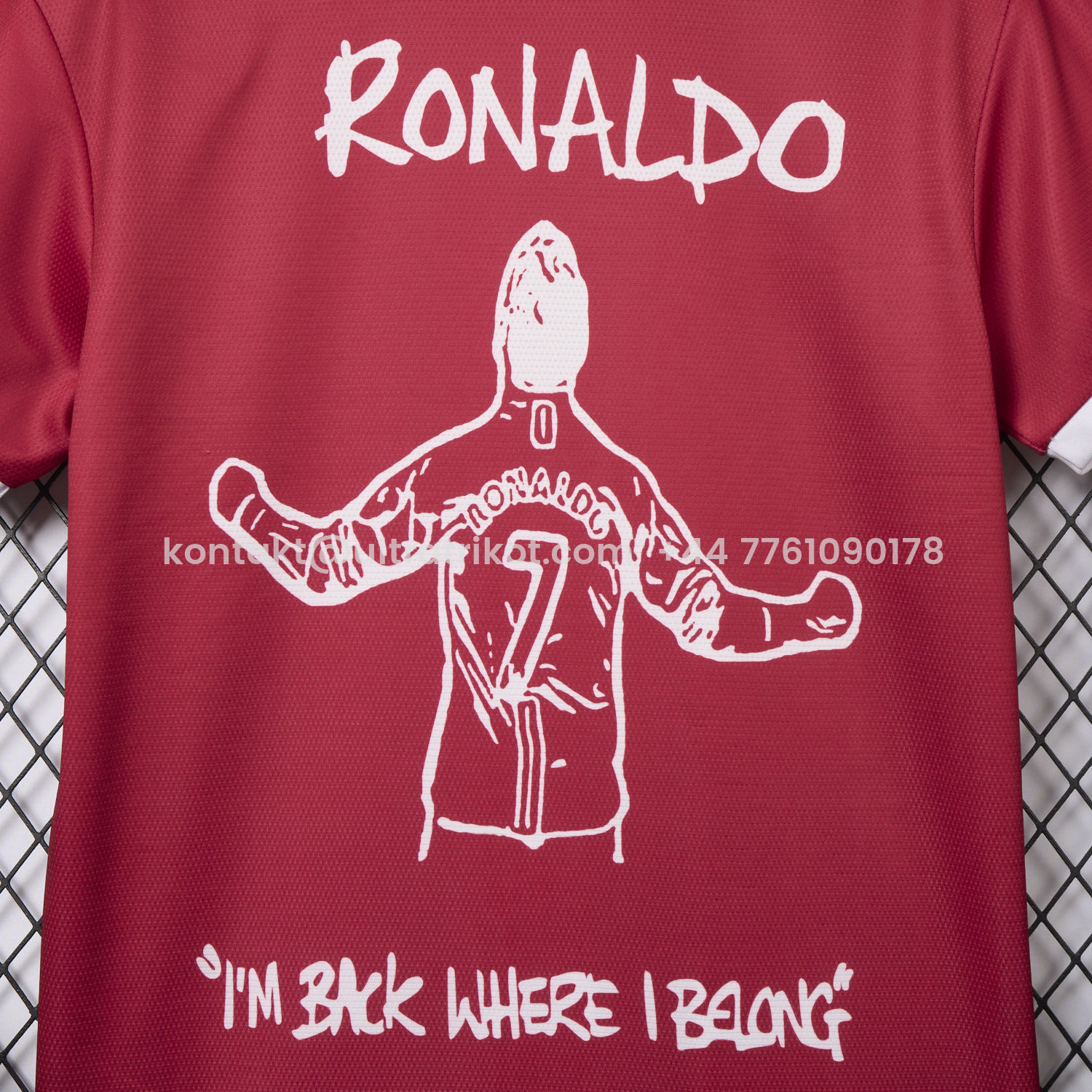 UltraTrikot-Retro Manchester United 21-22 Home Ronaldo Graffiti Edition Special Edition Jersey