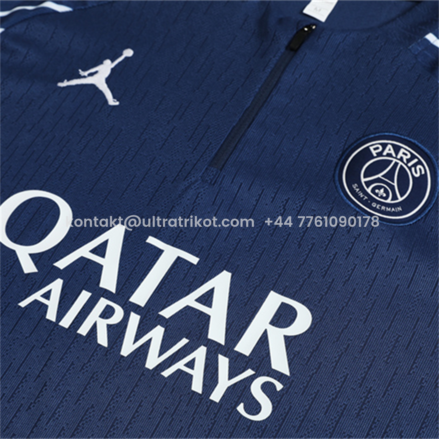 UltraTrikot-Paris Saint-Germain PSG 25-26 Kids Long Sleeve Training Set - JD White Wing Royal Blue Top and Pants