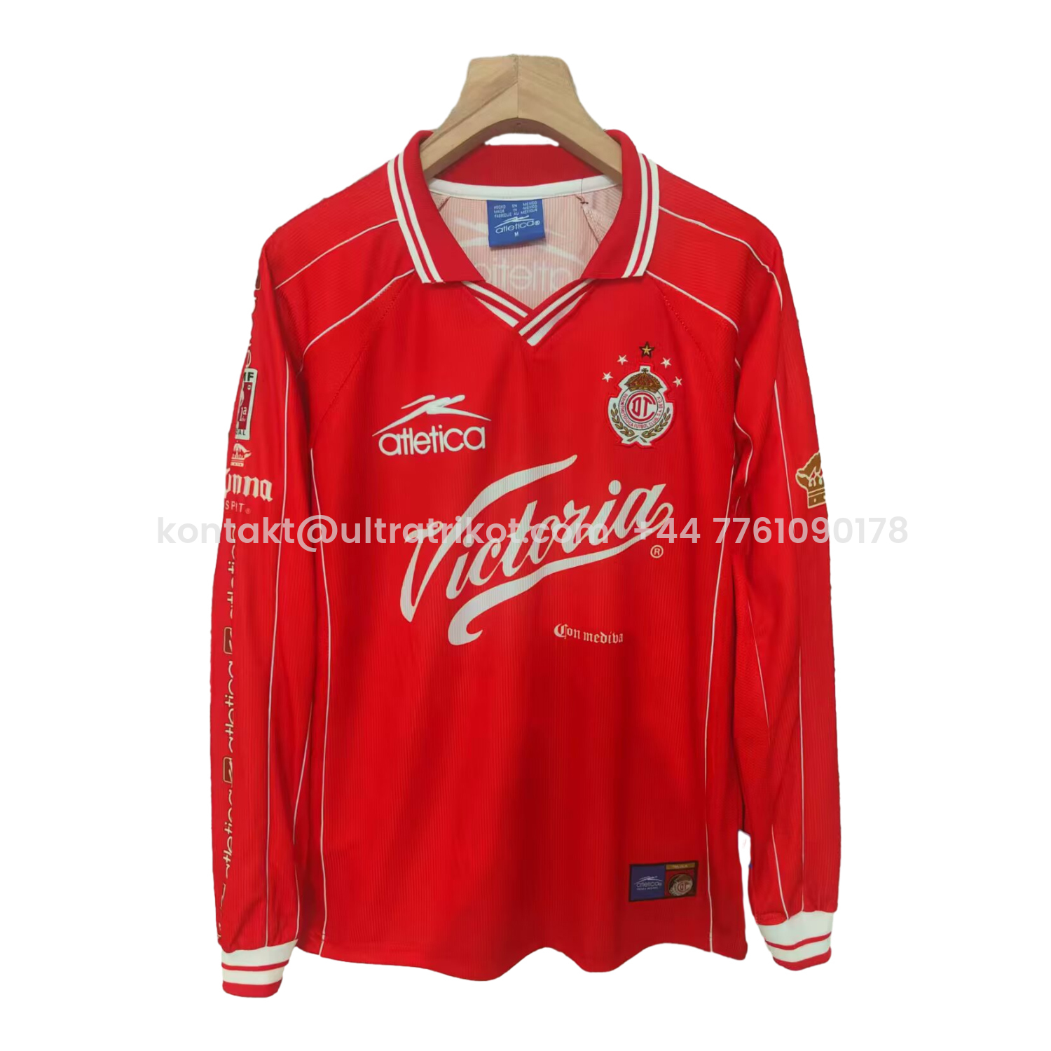 UltraTrikot-Retro Toluca 1999-00 Home Long Sleeves Jersey