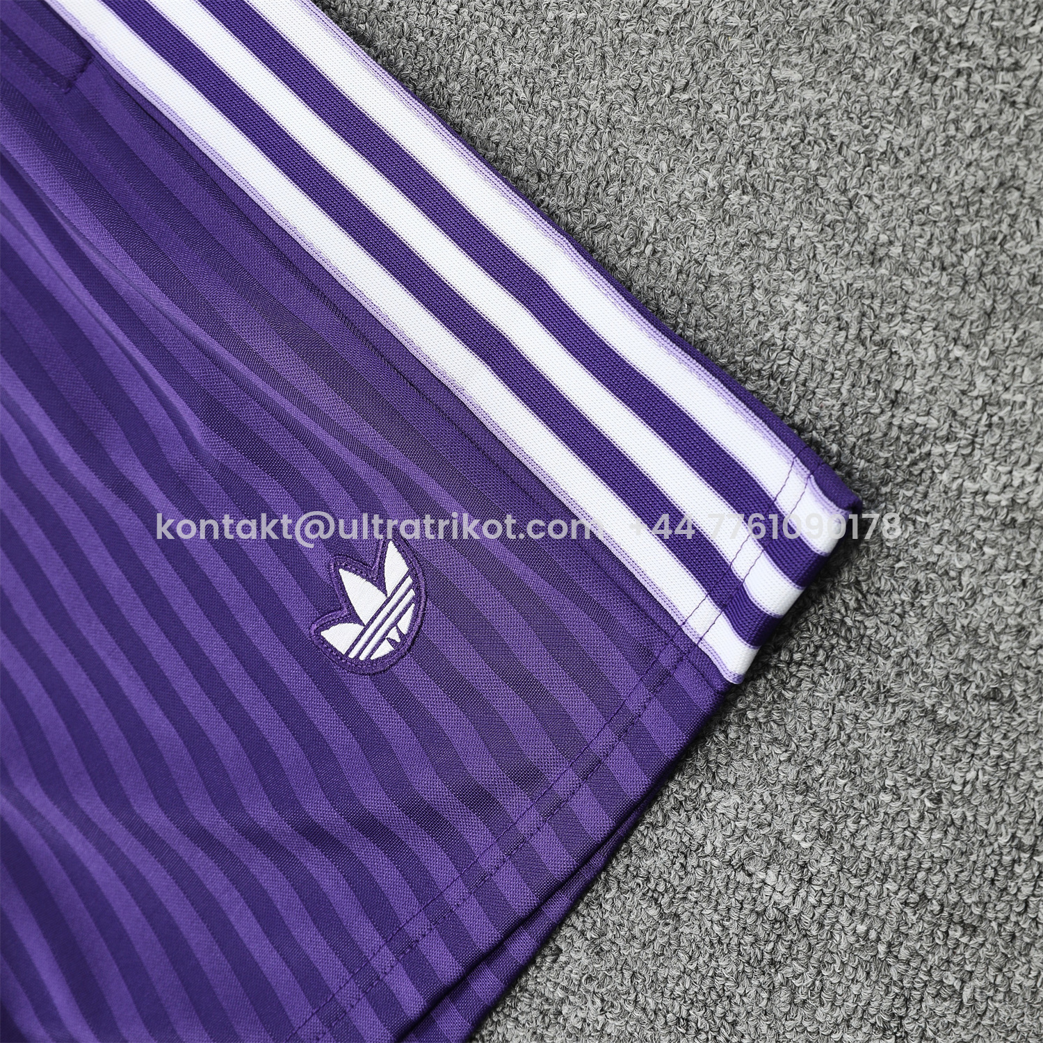 UltraTrikot-Real Madrid 25-26 Vest Training Set - Pure White Vest & Purple Shorts
