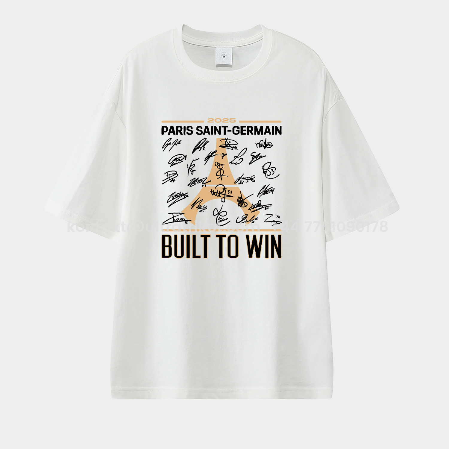 UltraTrikot-Paris Saint-Germain PSG 2025 Build To Win Eiffel Tower Unisex Pure Cotton T-shirt