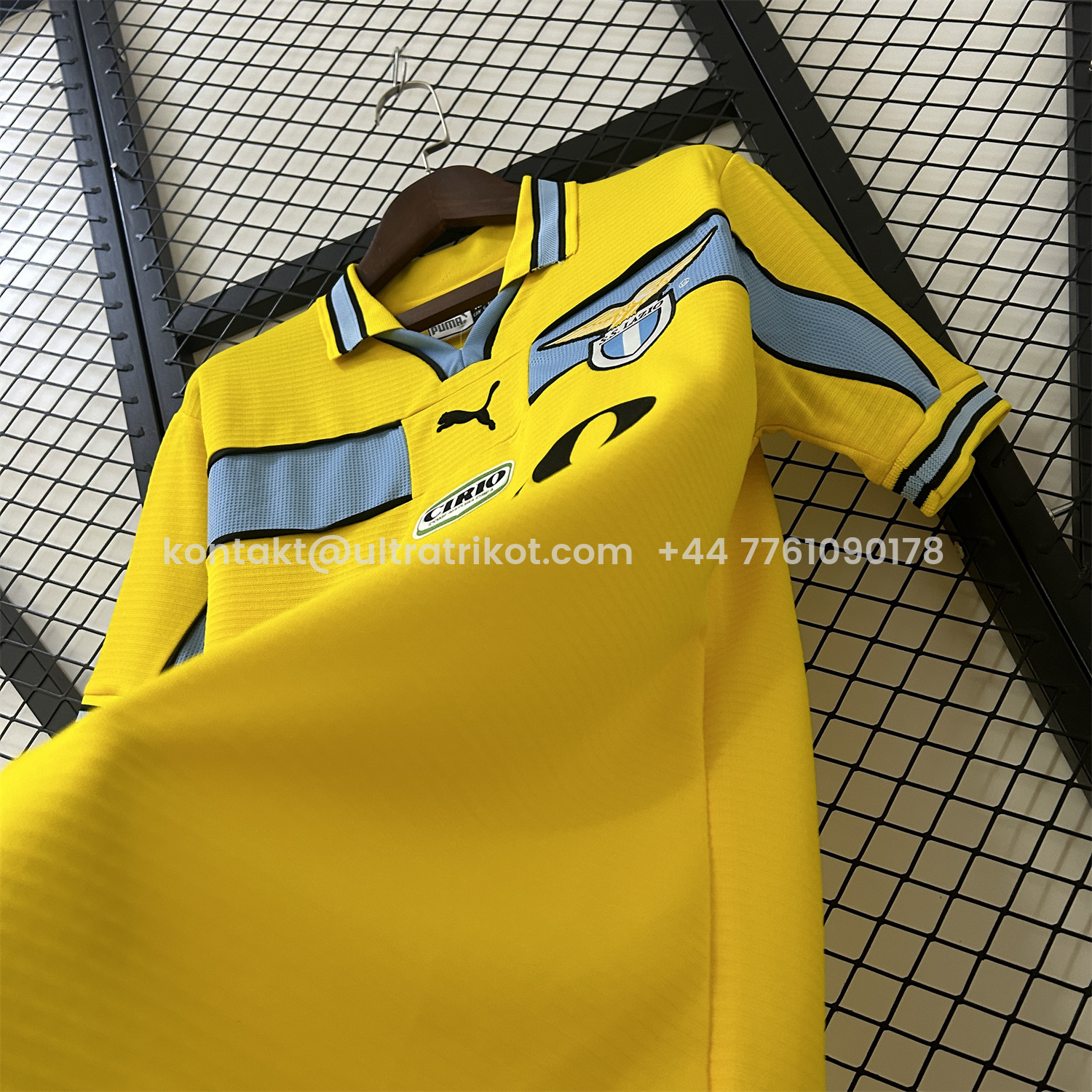 UltraTrikot-Retro Lazio 98-99 Yellow Away Jersey