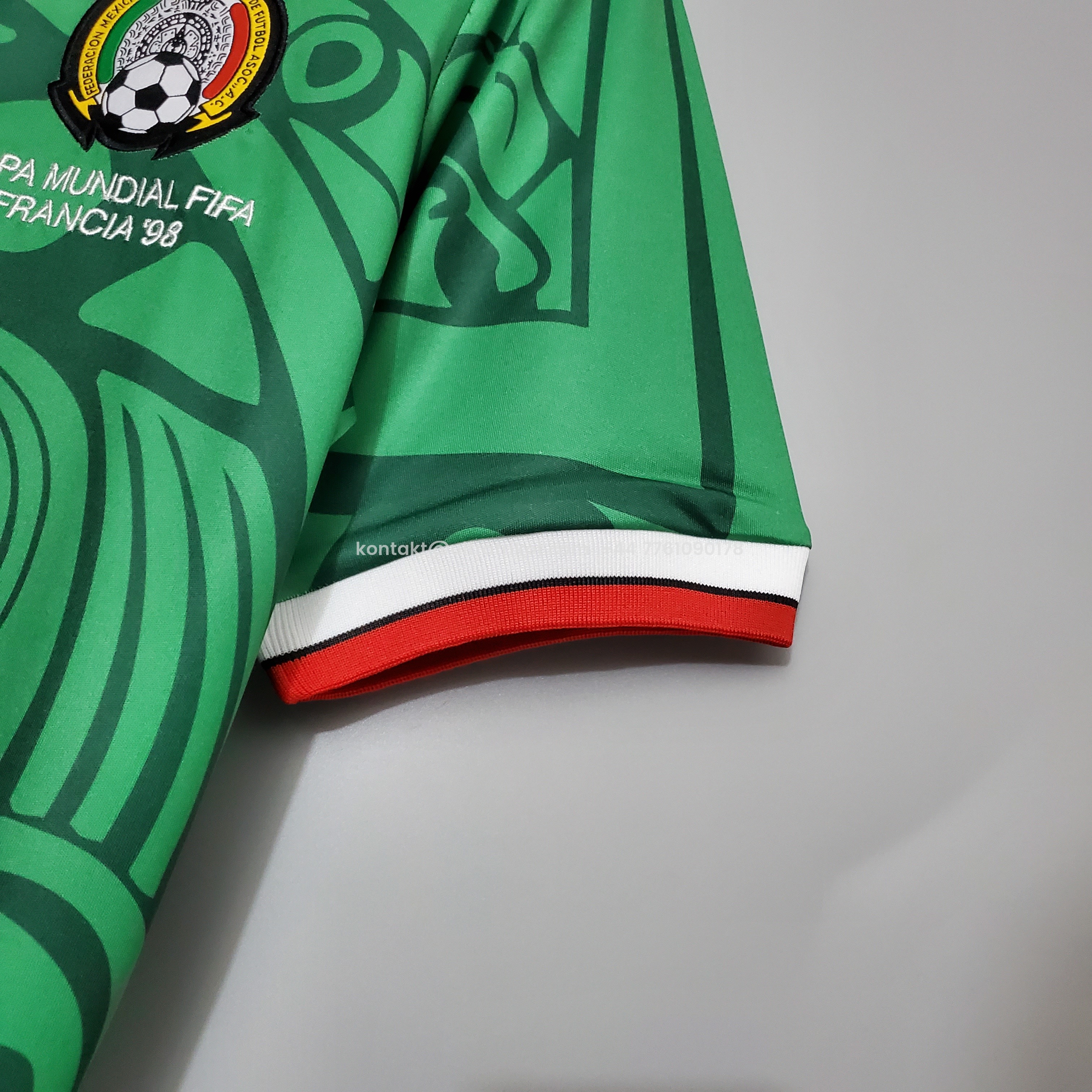 UltraTrikot-Retro Mexico 1998 Home Jersey