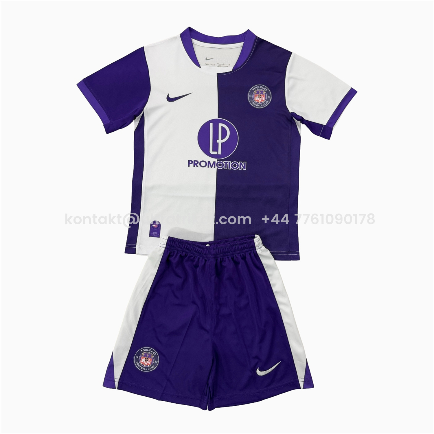 UltraTrikot-Toulouse FC 25-26 Home Men's Adult Jersey Set - Fans Version