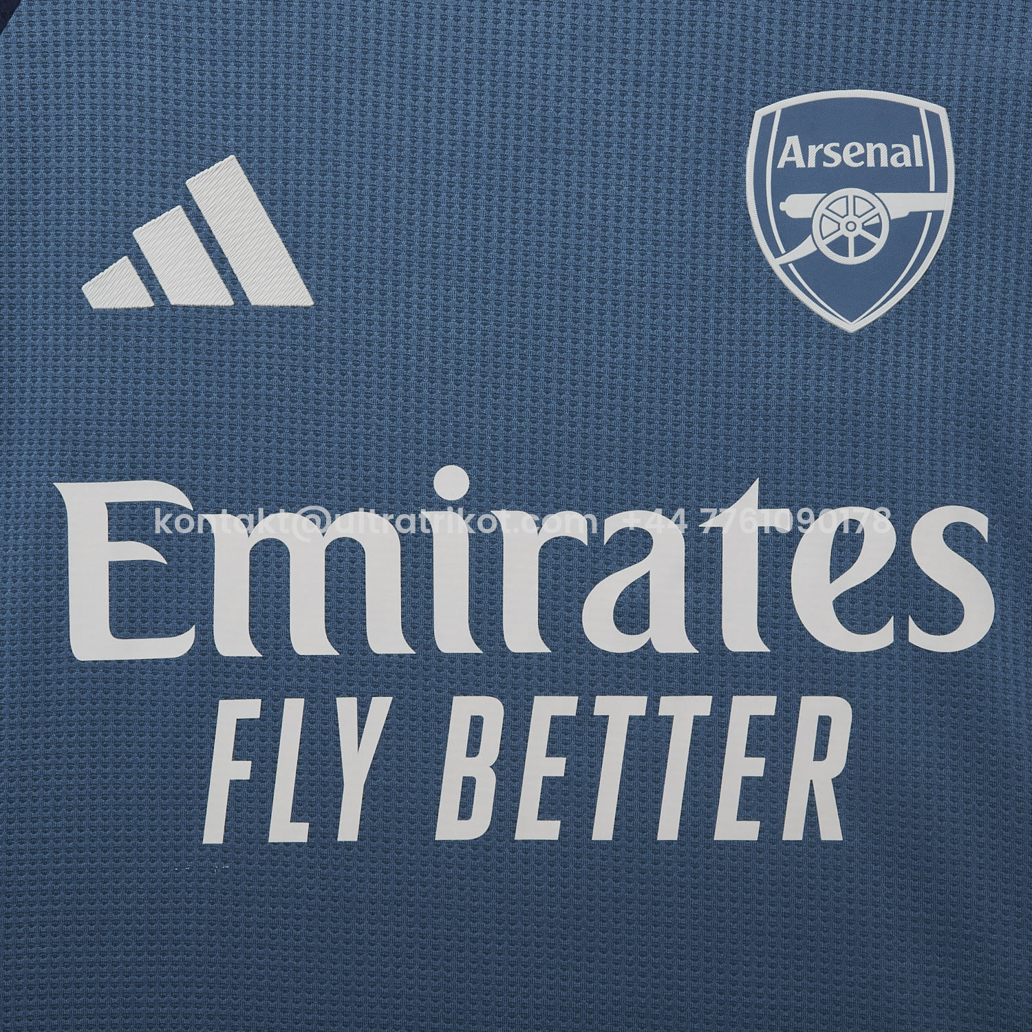 UltraTrikot-Arsenal 25-26 Blue Training Jersey - Player Version