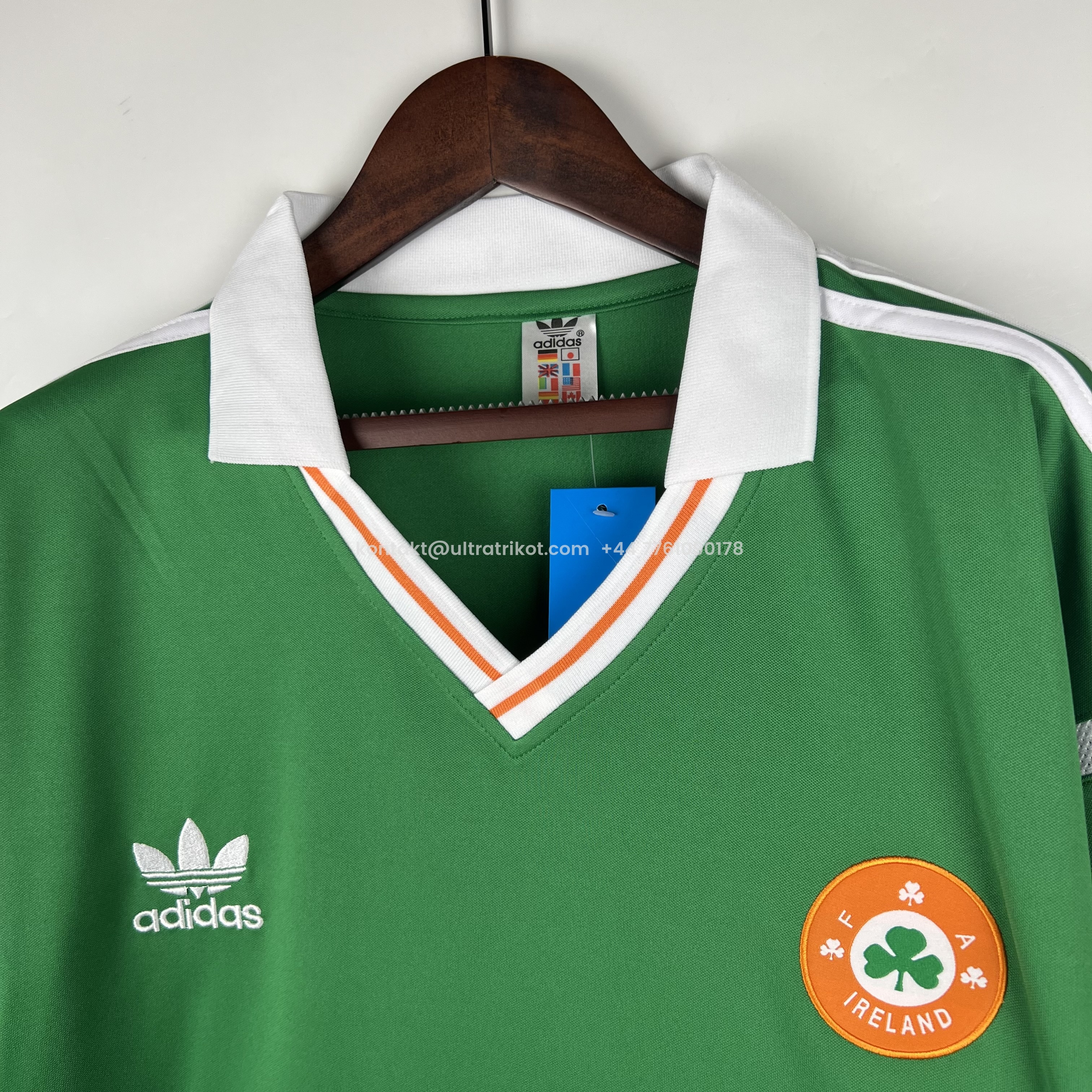UltraTrikot-Retro Ireland 1998 Home Stadium Jersey