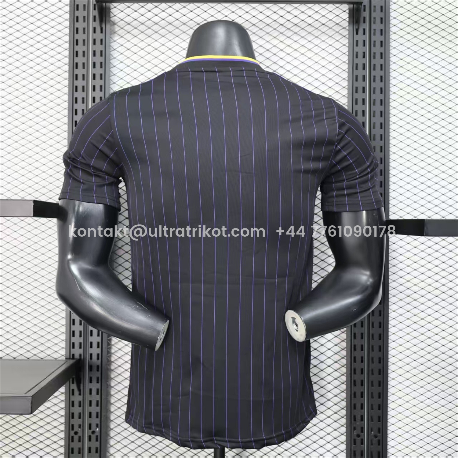 UltraTrikot-Manchester United 25-26 Trefoil Purple Lines Black Travel Jersey - Player Version