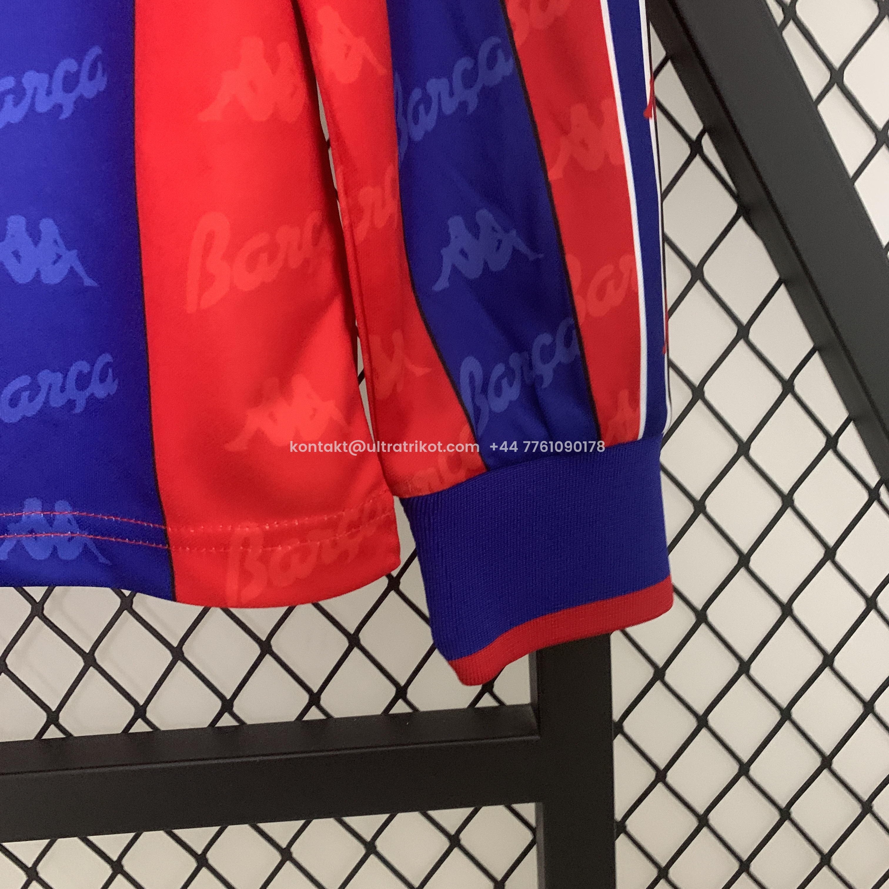 UltraTrikot-Retro Barcelona 96-97 Home Stadium Long Sleeve Jersey