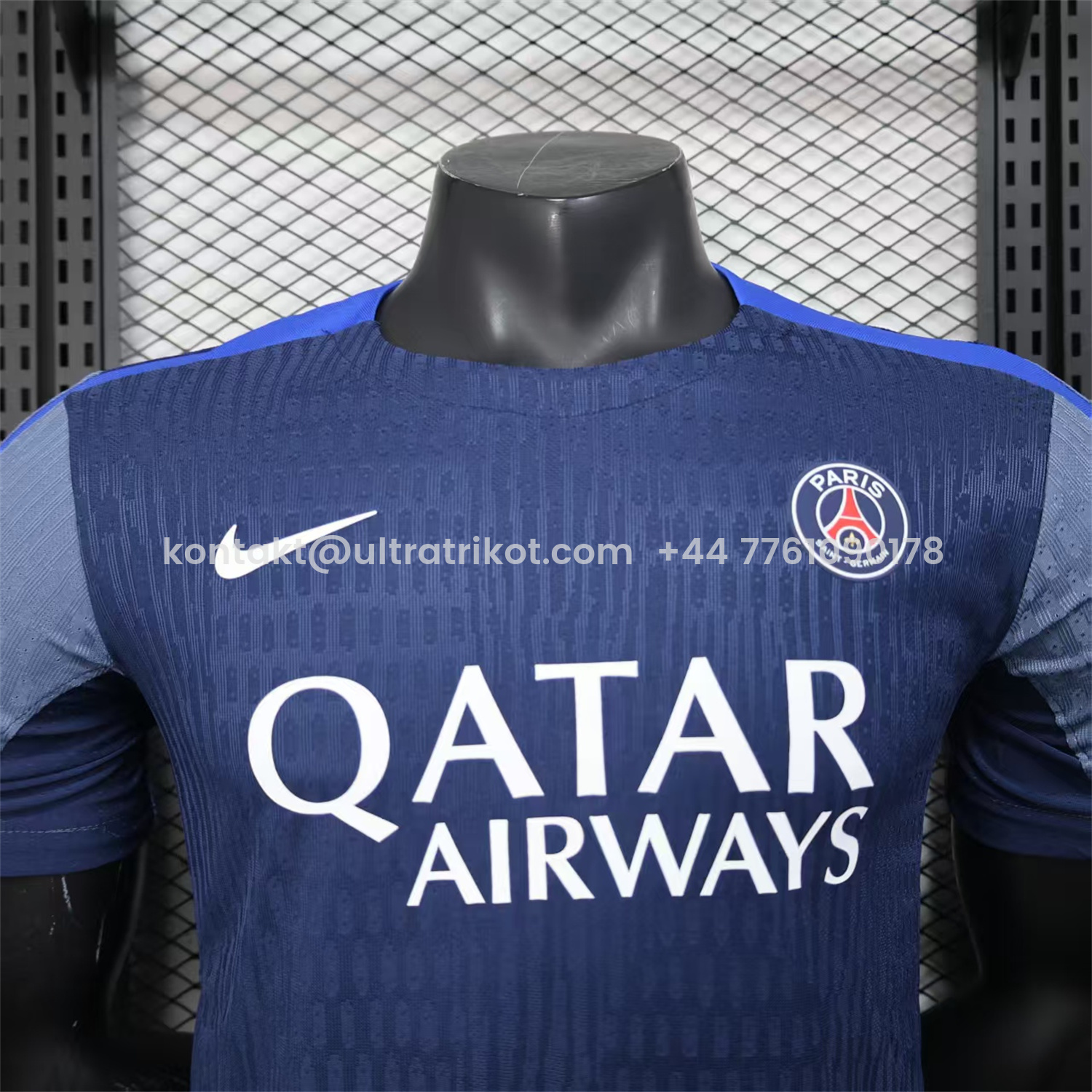 UltraTrikot-Paris Saint-Germain PSG Blue & Grey Special Jersey - Player Version