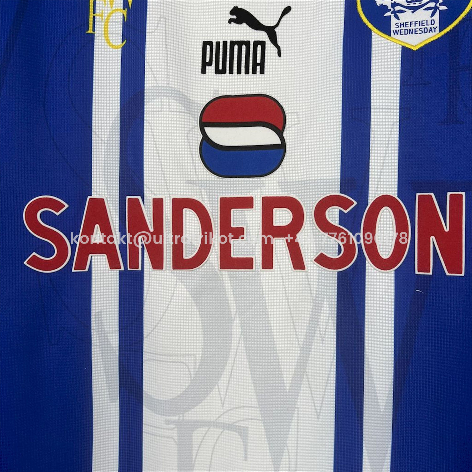 UltraTrikot-Retro Sheffield Wednesday 1996-97 Home Jersey