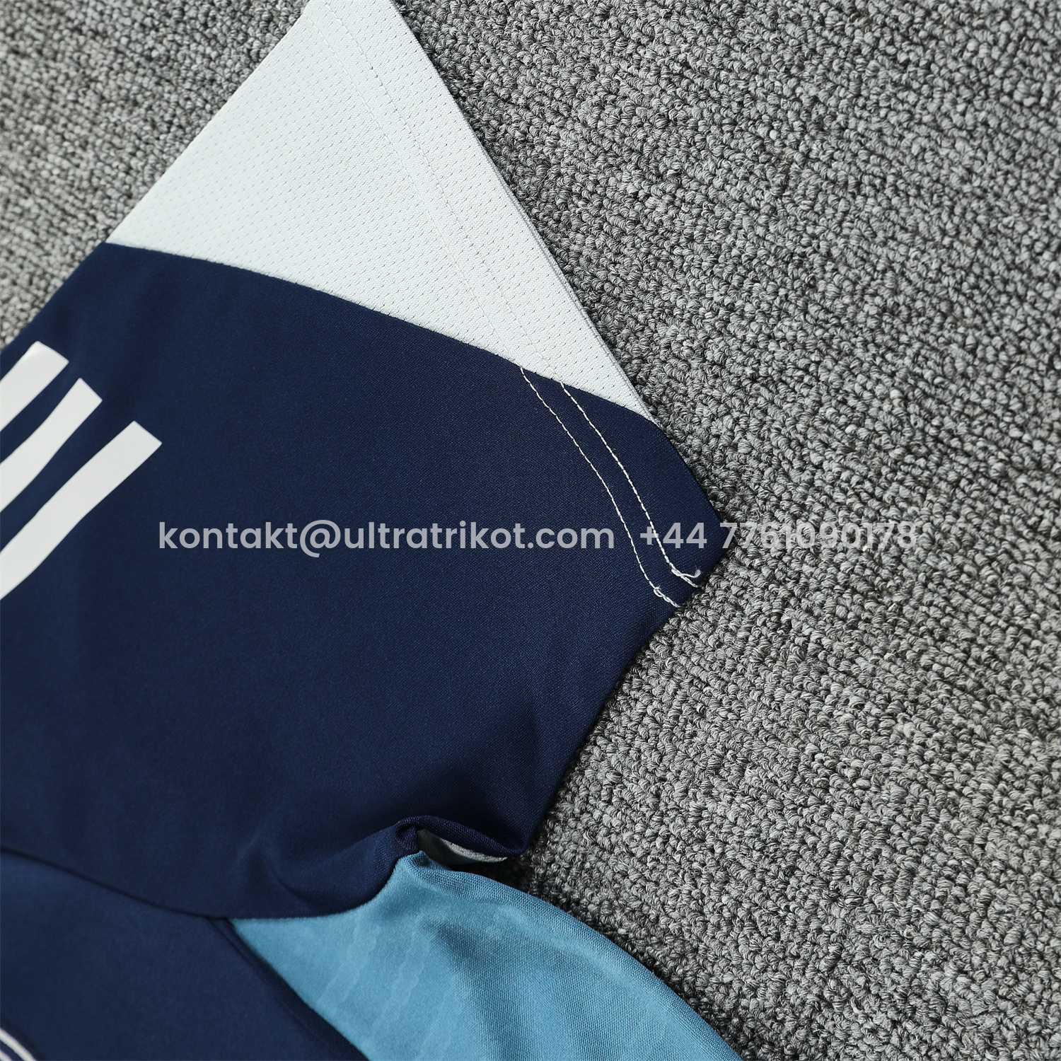 UltraTrikot-Arsenal 25-26 Short-Sleeve Training Set - Deep Blue Top & Shorts