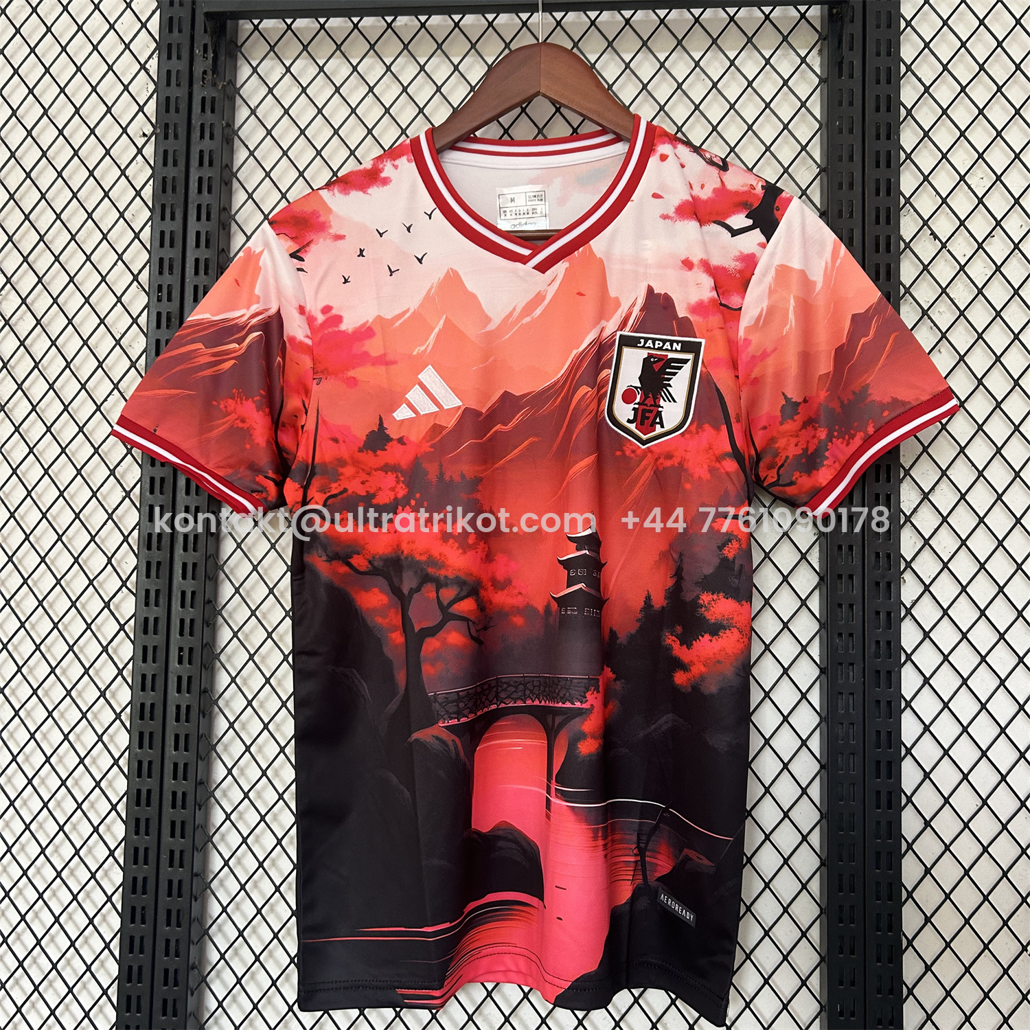 UltraTrikot-Japan 25-26 Red Mountains & River & Tower Special Jersey - Fans Version