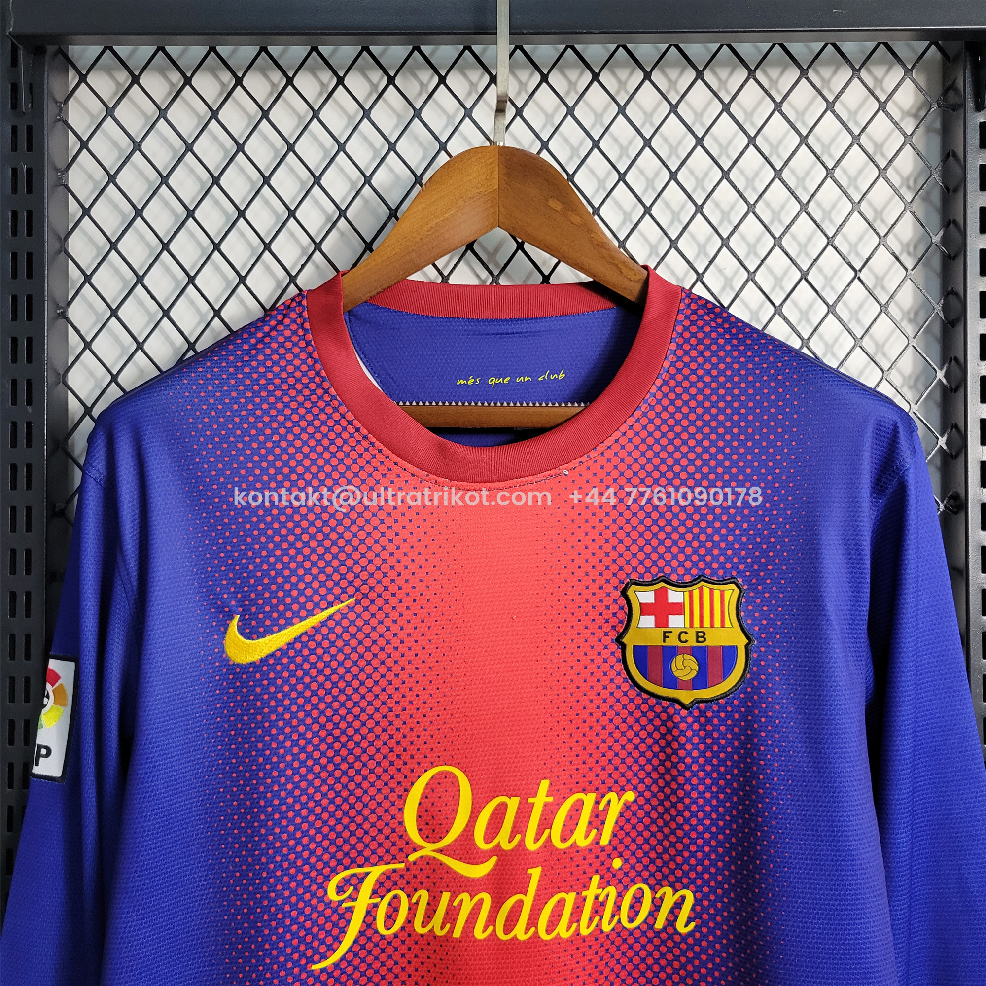 UltraTrikot-Retro Barcelona 12-13 Home Stadium Long Sleeve Jersey