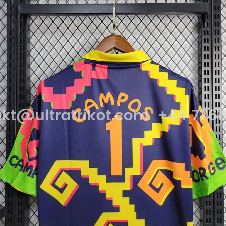 UltraTrikot-Retro Mexico 1995 Goalkeeper Green Black Jersey