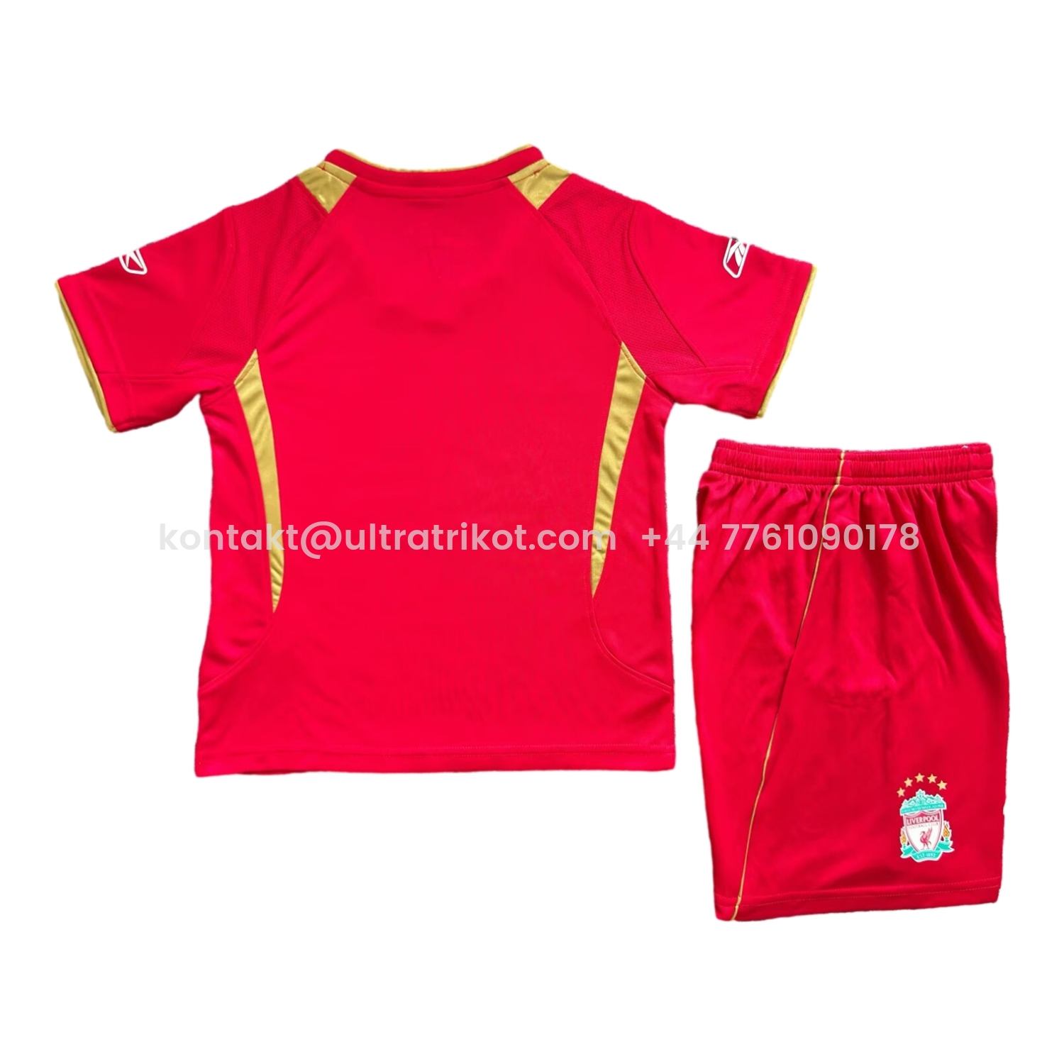 UltraTrikot-Retro Liver.pool 2005-06 European Home Kids Kit