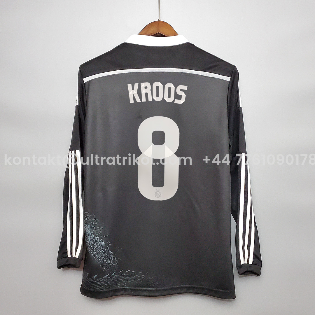 UltraTrikot-Retro Real Madrid 14-15 Third Away Long Sleeve Jersey