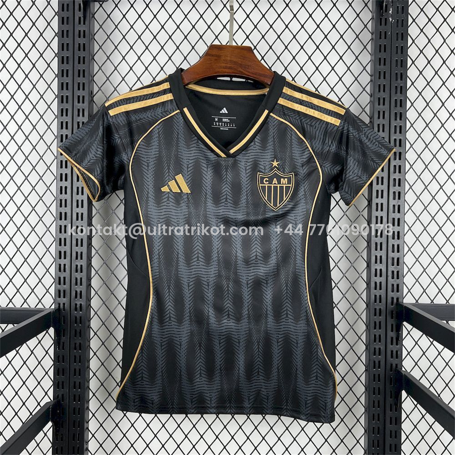 UltraTrikot-Women's Atletico Mineiro 25-26 Third Black And Gold Unsponsored Jersey