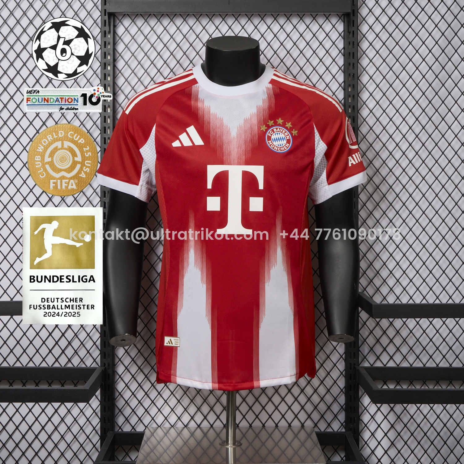 UltraTrikot-Bayern Munich 25-26 Home Red Jersey - Player Version