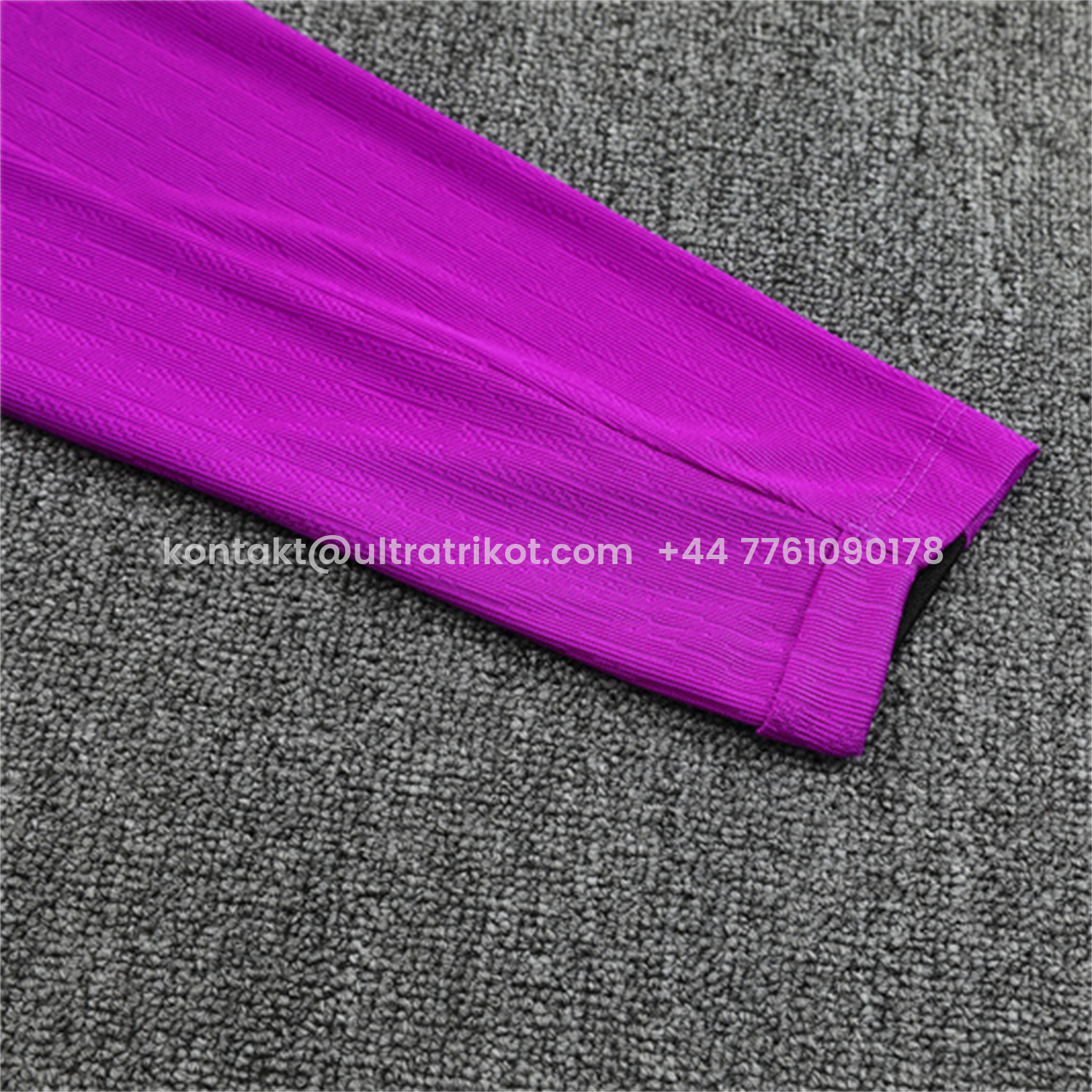 UltraTrikot-England 25-26 Long Sleeve Training Set - Player Version - Purple Top and Black Pants