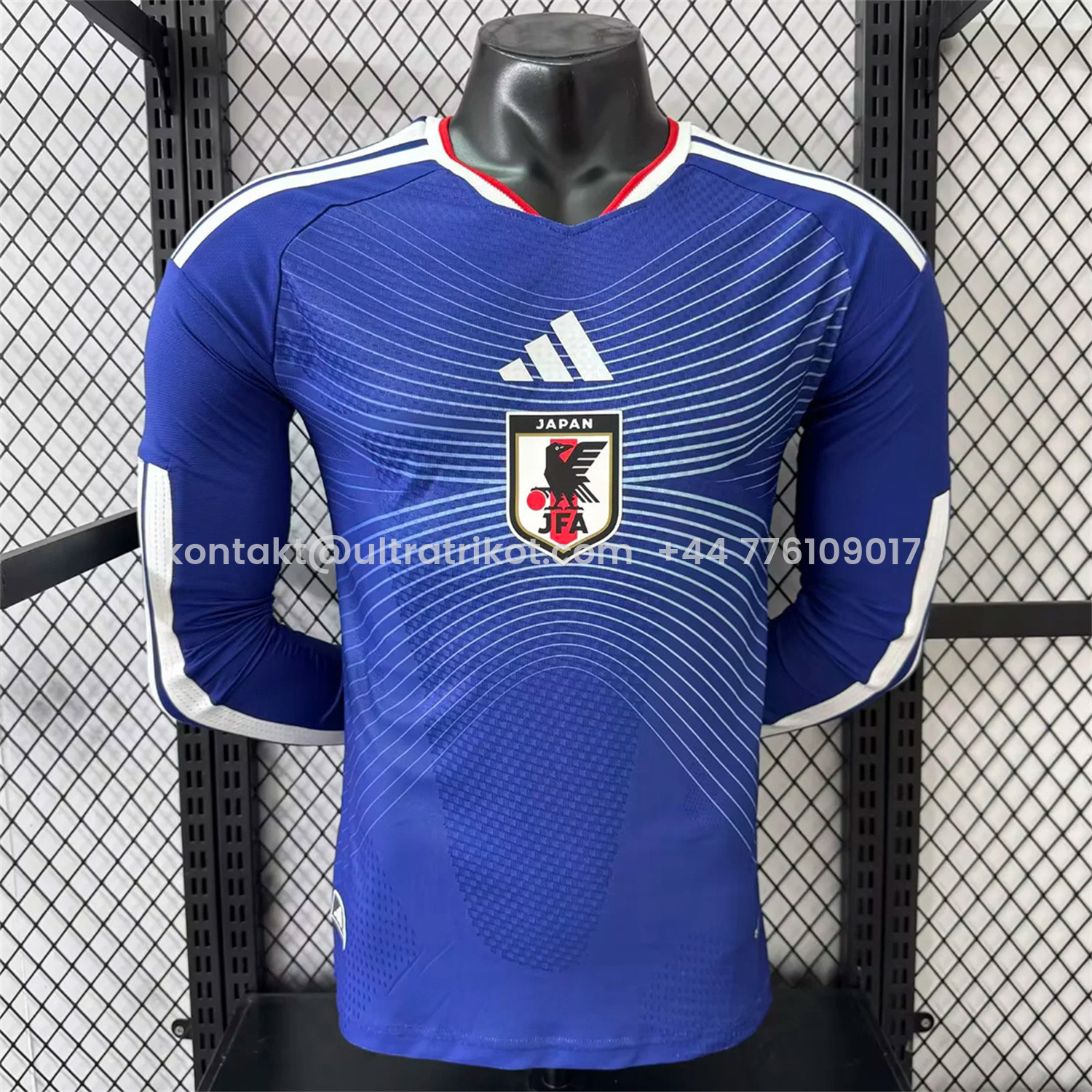 UltraTrikot-Japan 2026 Home Deep Blue Long Sleeves Jersey - Player Version