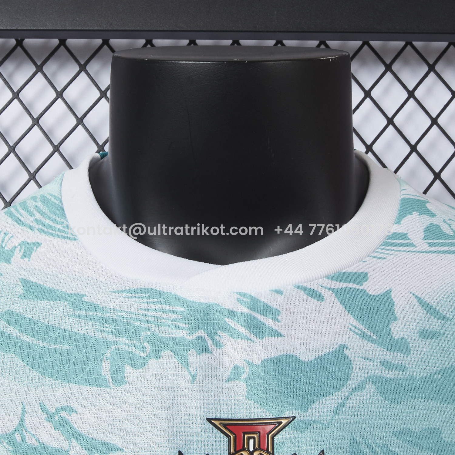 UltraTrikot-Portugal 2026 Away White And Cyan Jersey - Player Version