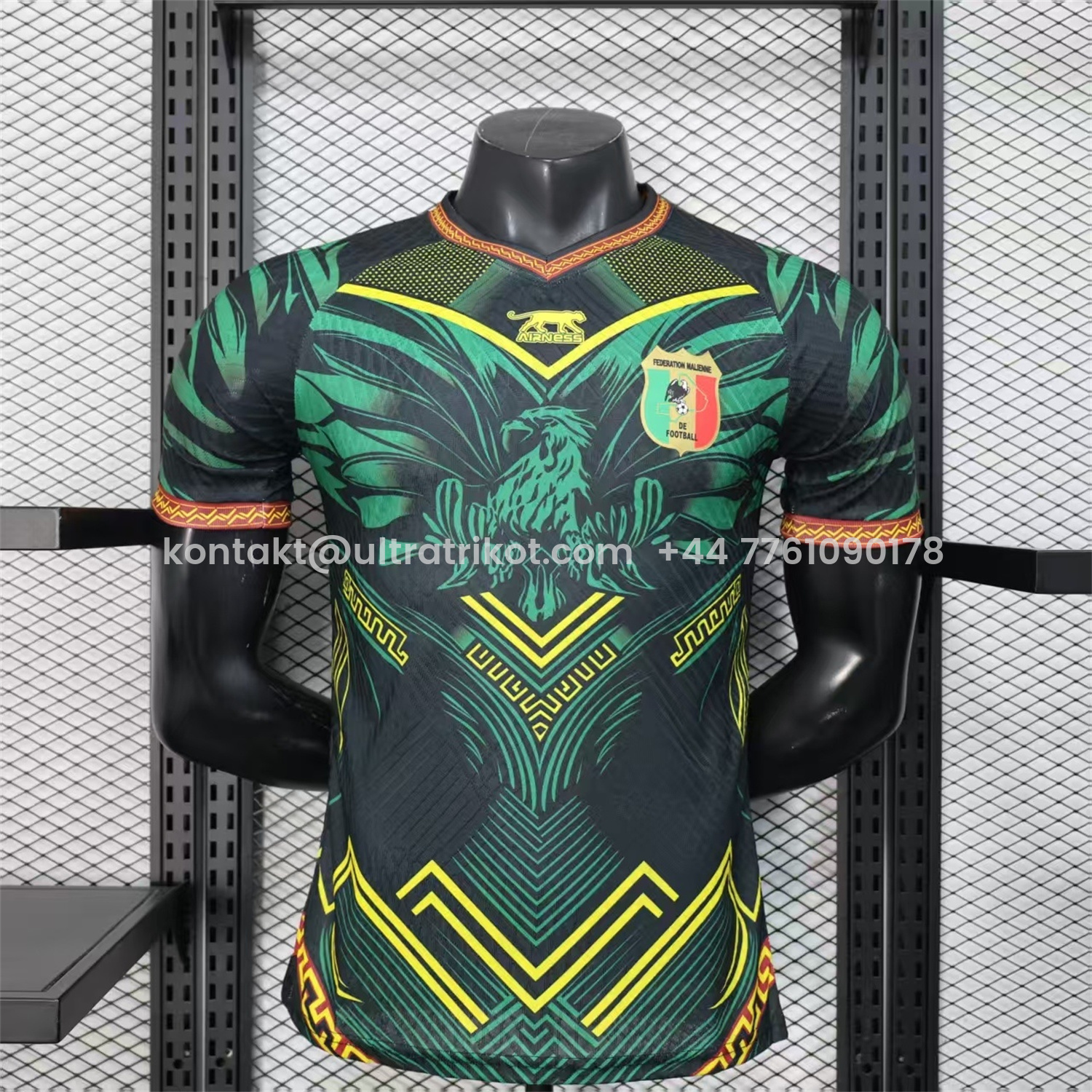 UltraTrikot-Mali 2026 Eagle Black Green Jersey - Player Version