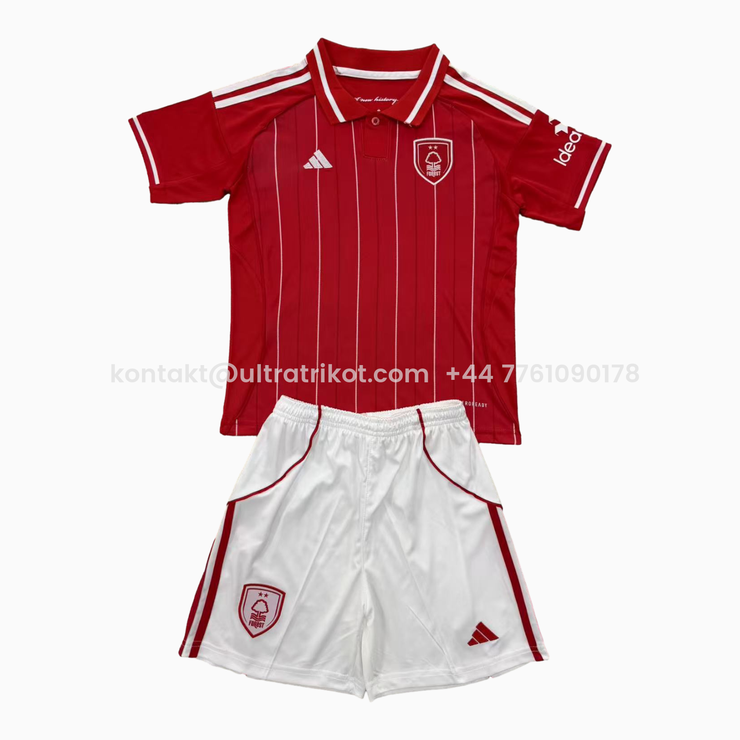 UltraTrikot-Nottingham Forest 25-26 Home Men's Adult Jersey Set - Fans Version