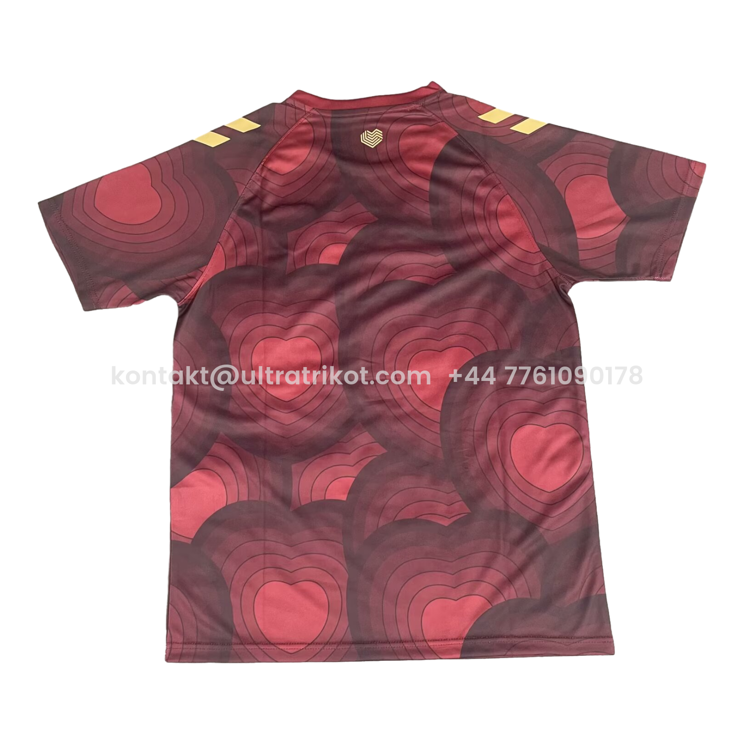 UltraTrikot-Hearts Heart of Midlothian 25-26 Red Pre-Match Training Jersey - Fans Version