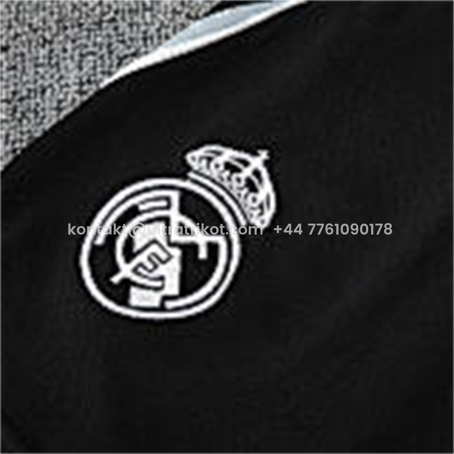 UltraTrikot-Real Madrid 25-26 Vest Training Set - Black And Light Grey Vest & Black Shorts