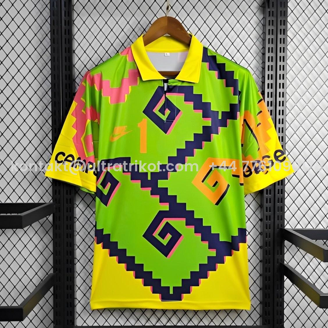 UltraTrikot-Retro Mexico 1995 Goalkeeper Green Black Jersey