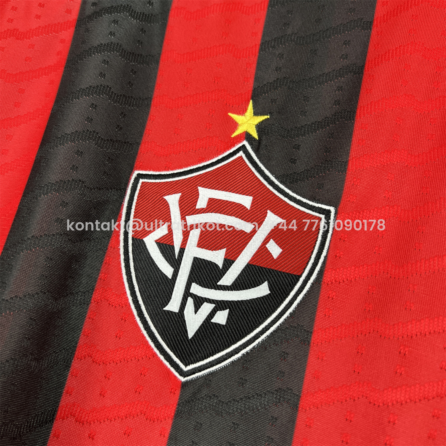 UltraTrikot-Esporte Clube Vitória 25-26 Home Unsponsored Jersey - Fans Version
